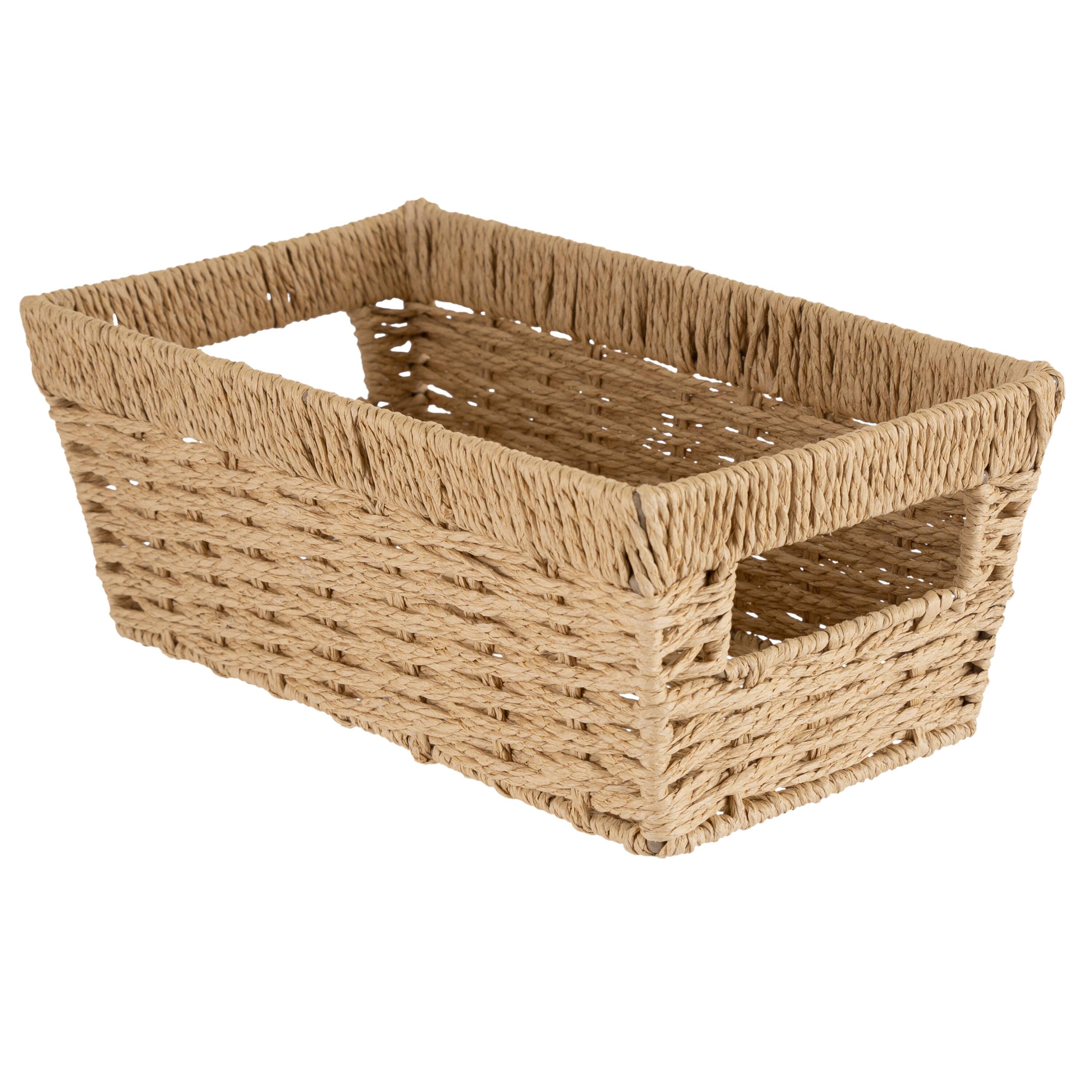 Simplify Small Dutch Weave Shelf Storage Basket