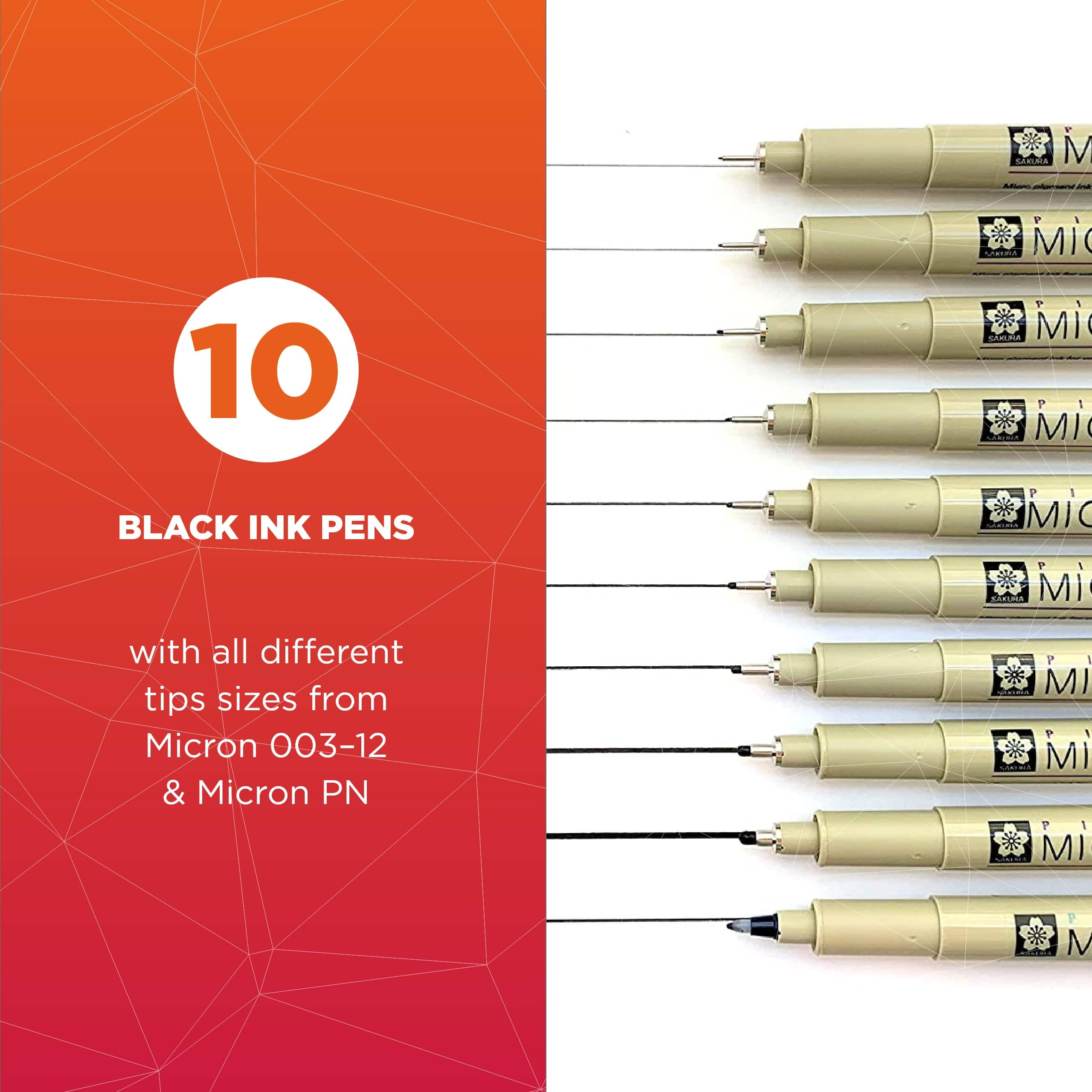 Pigma&#xAE; Micron&#x2122; Fine Line 10 Pen Set