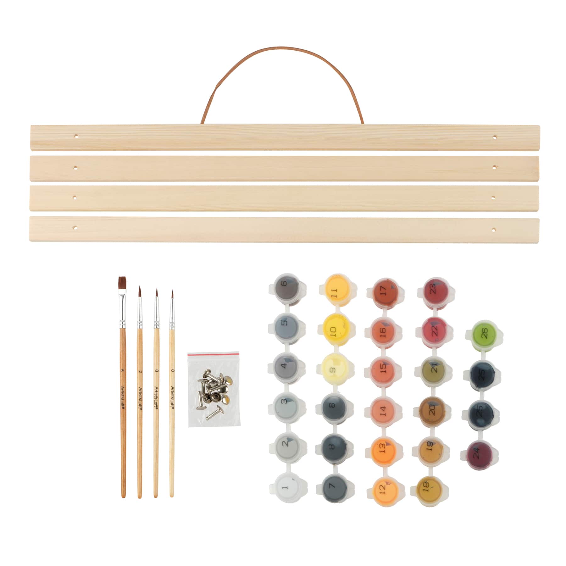 16&#x22; x 20&#x22; Cat with Pumpkin Paint-by-Number Kit with Wood Display Hanger by Artist&#x27;s Loft&#xAE;
