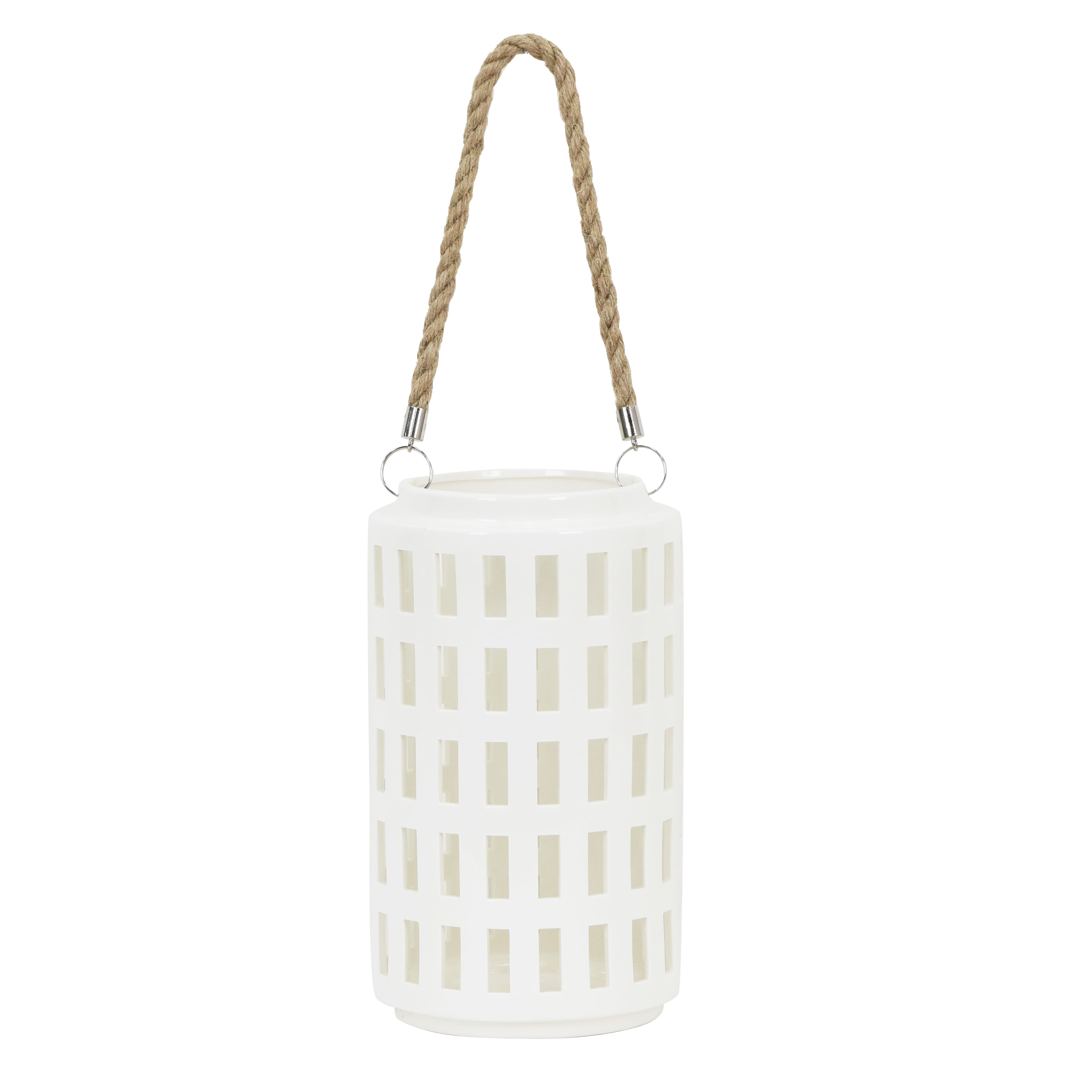 Small Ivory Ceramic Hanging Lantern by Ashland&#xAE;