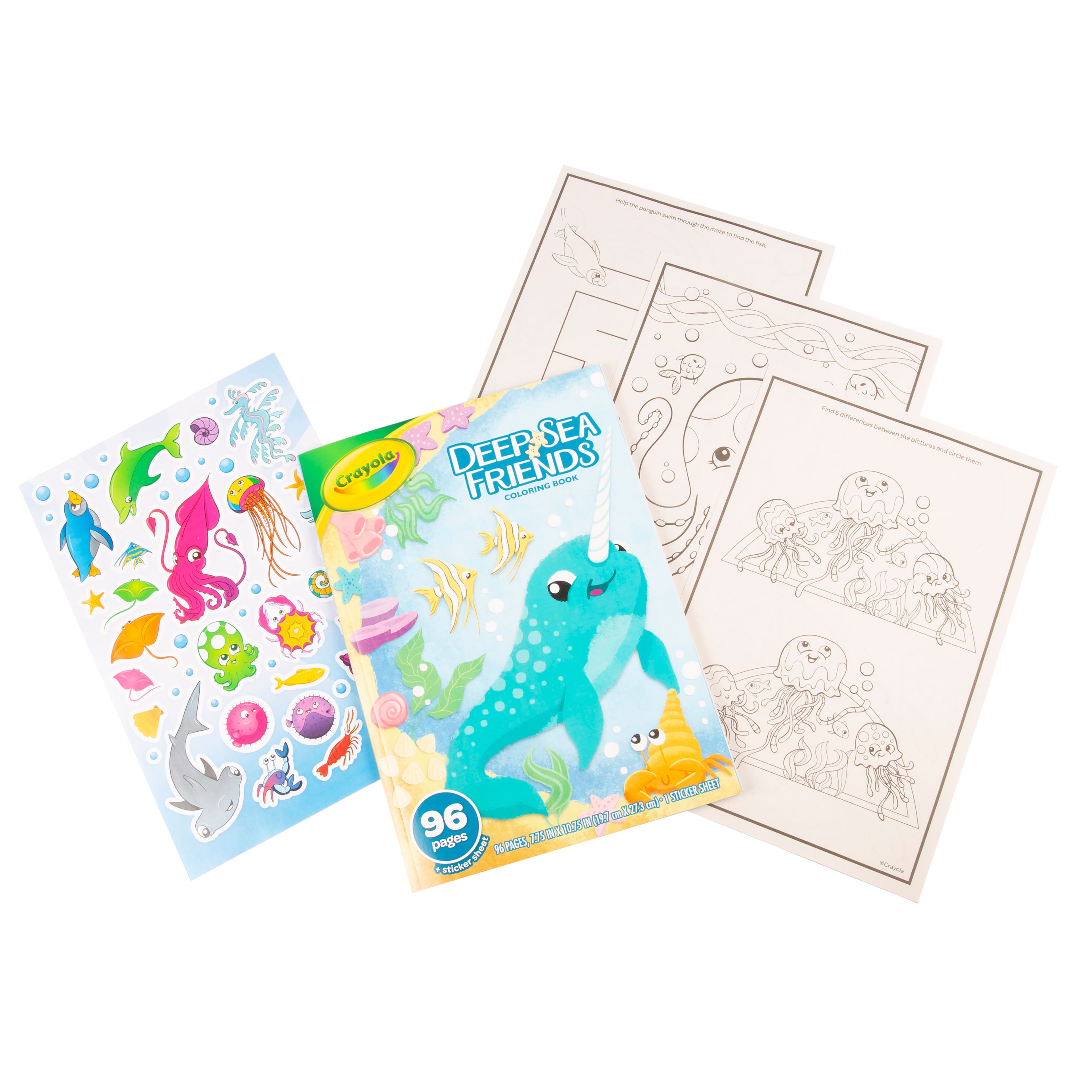Crayola 042721: Deep Sea Friends Giant Coloring Roll – 1 Each