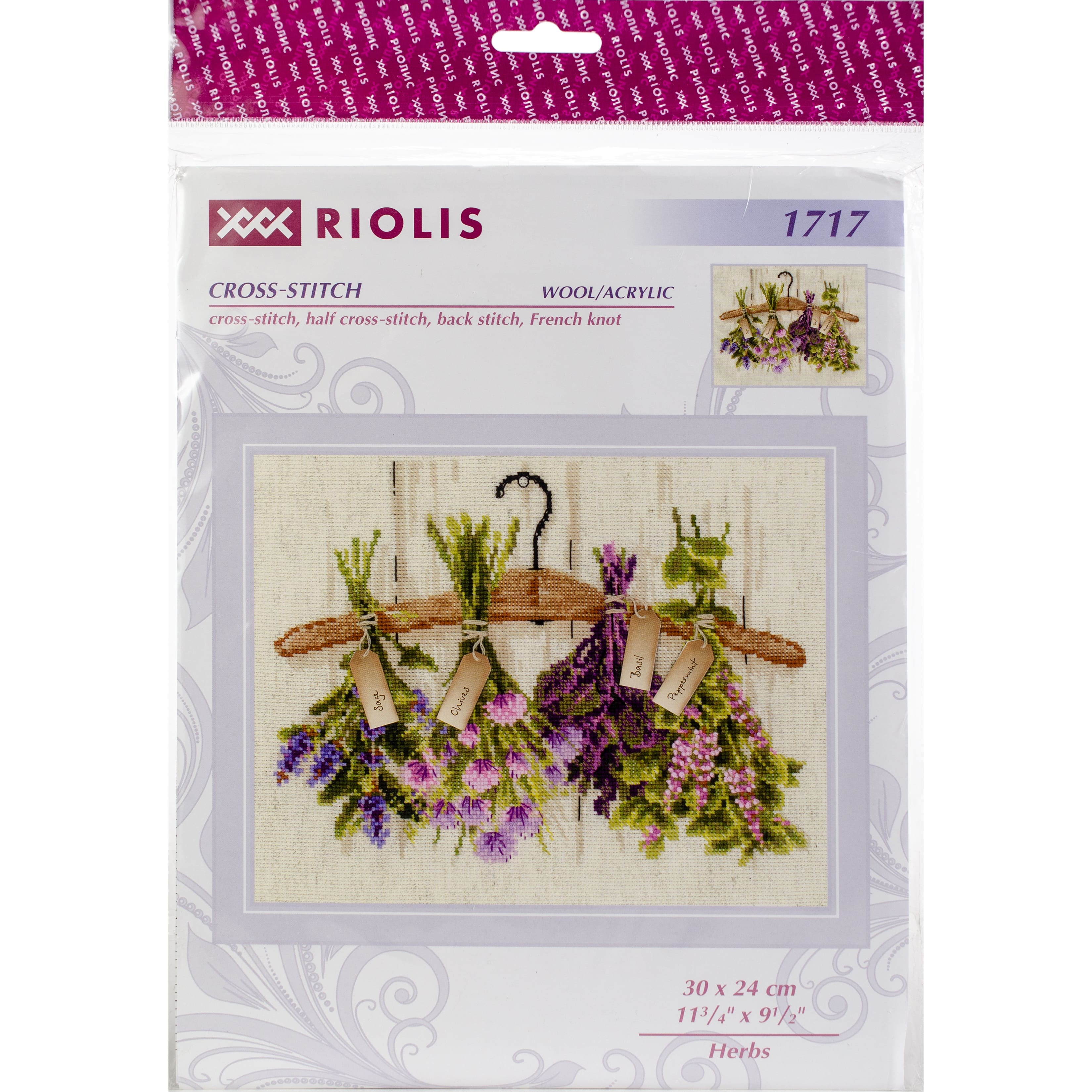 RIOLIS Herbs Counted Cross Stitch Kit