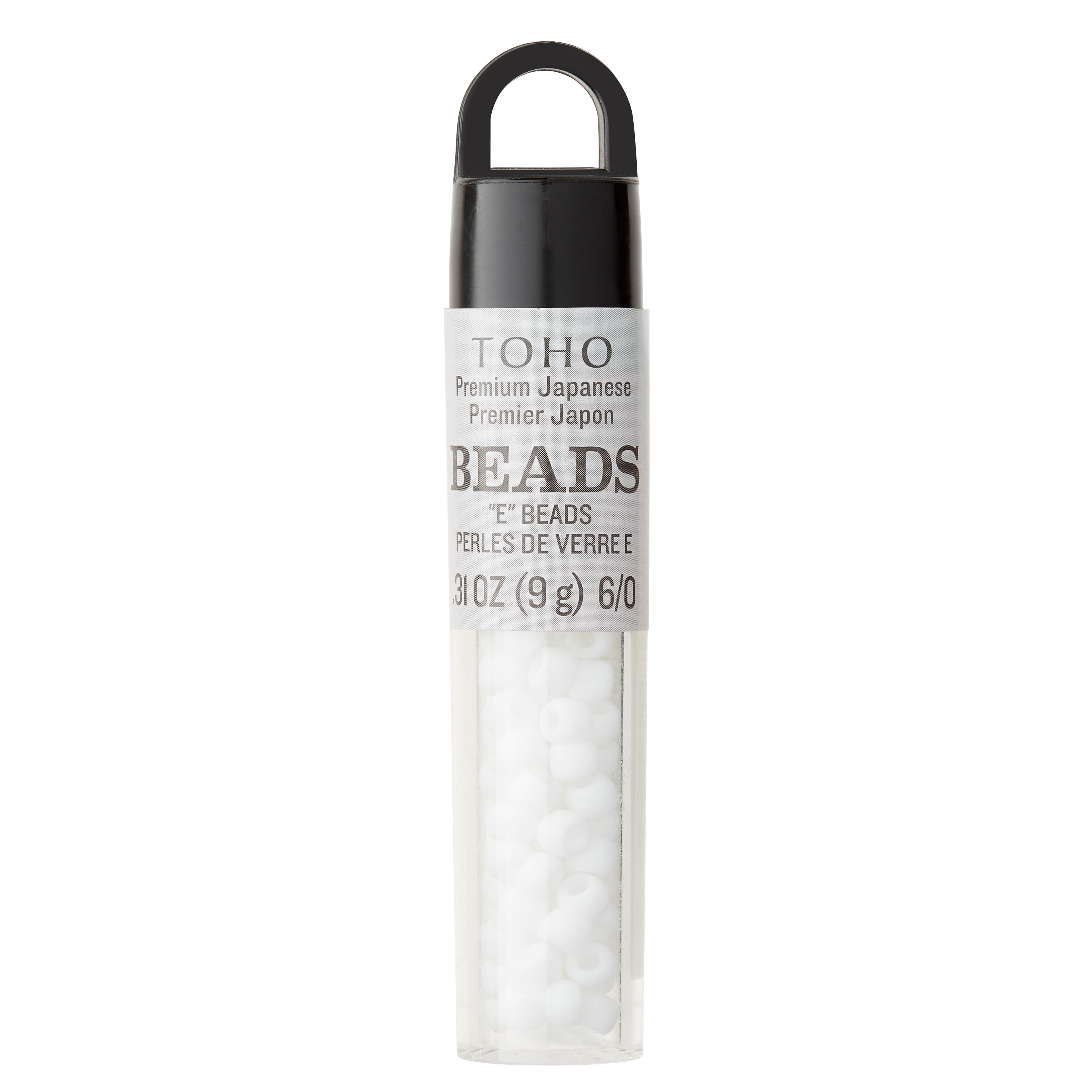 12 Pack: Toho® Chalk White Opaque Japanese Glass Seed Beads, 6/0