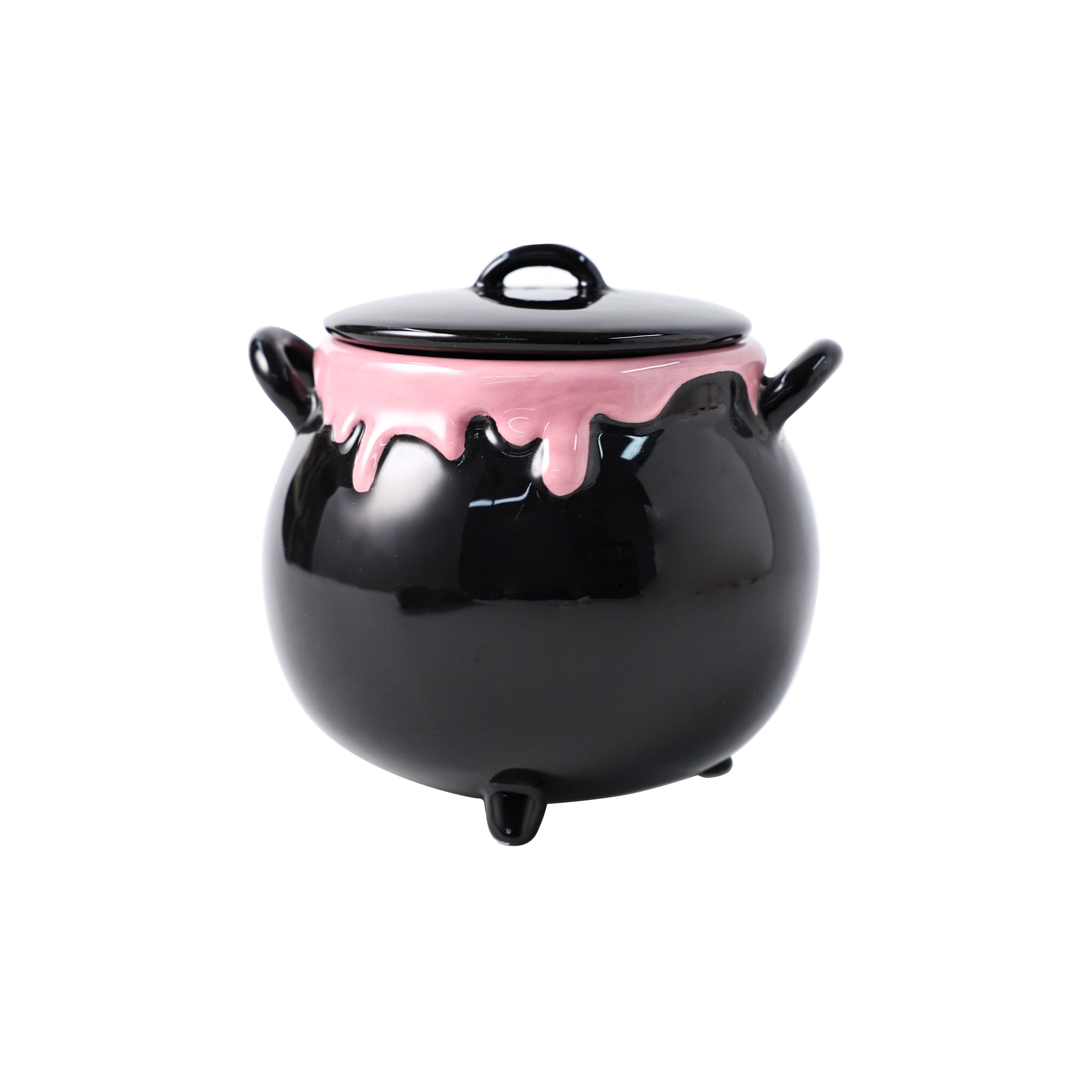 4" Venom Ceramic Pot with Lid by Ashland®