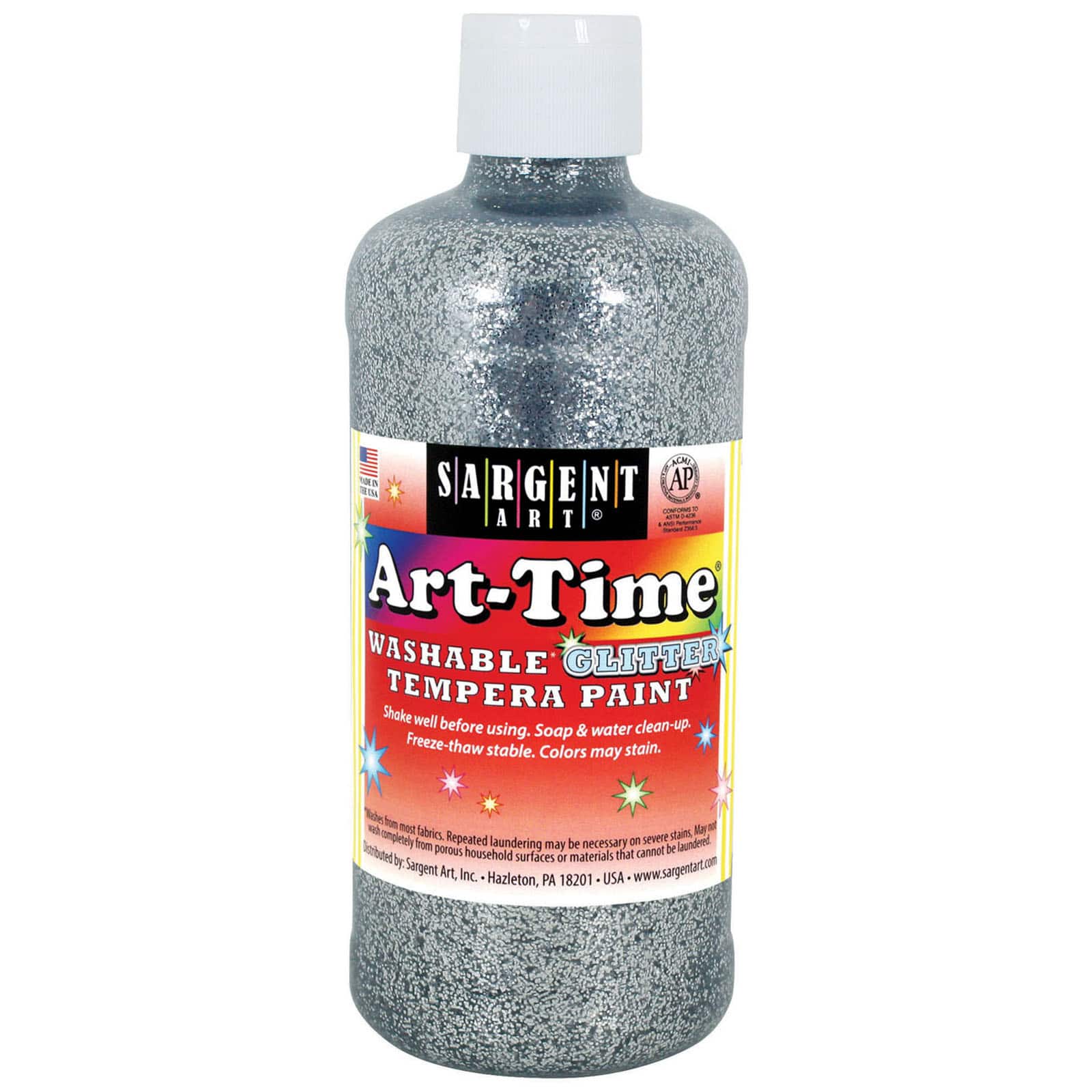 Sargent Art&#xAE; Art-Time&#xAE; Washable Glitter Tempera Paint, 6ct.