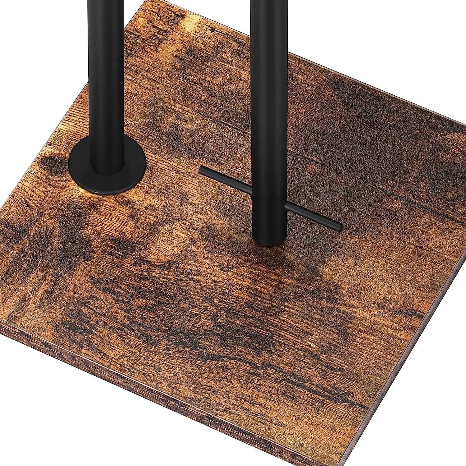 Black Freestanding Metal Toilet Paper Holder Stand