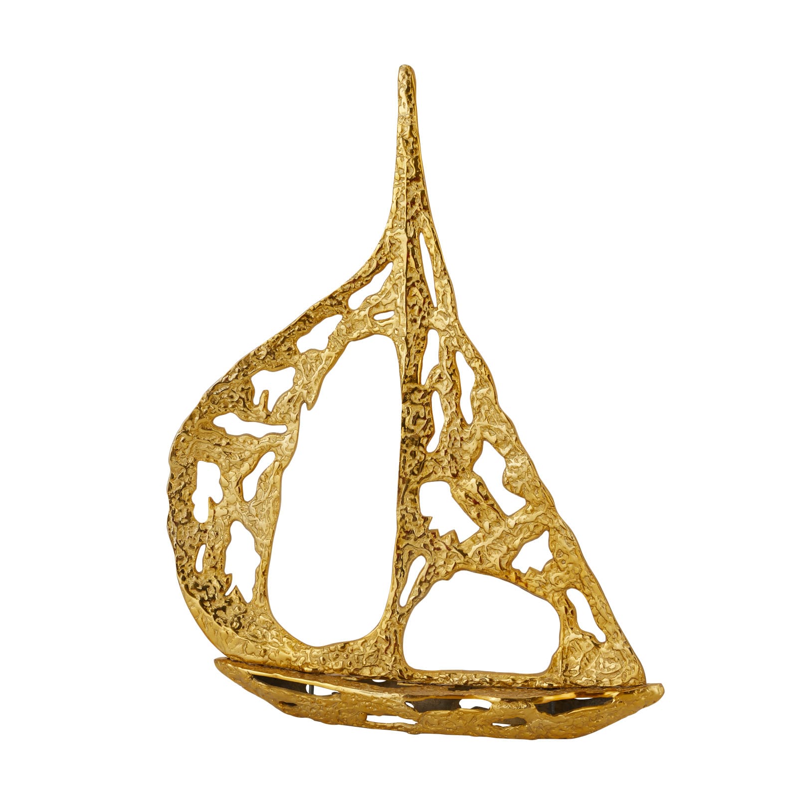 Gold Aluminum Contemporary Sculpture, 29 x 29 x 5 By Ivory And Iris