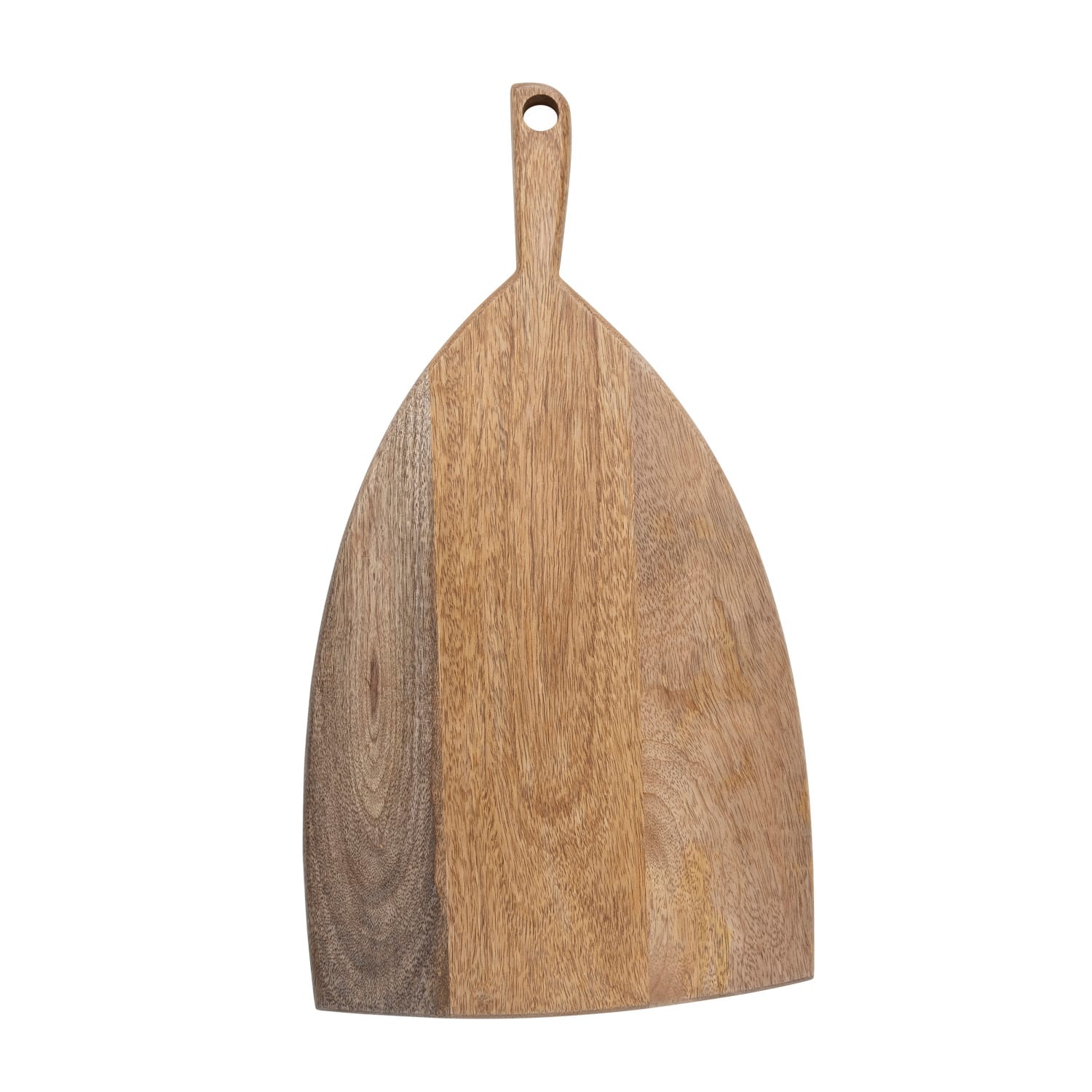 16&#x22; Natural Modern Wood Charcuterie or Cutting Board with Handle
