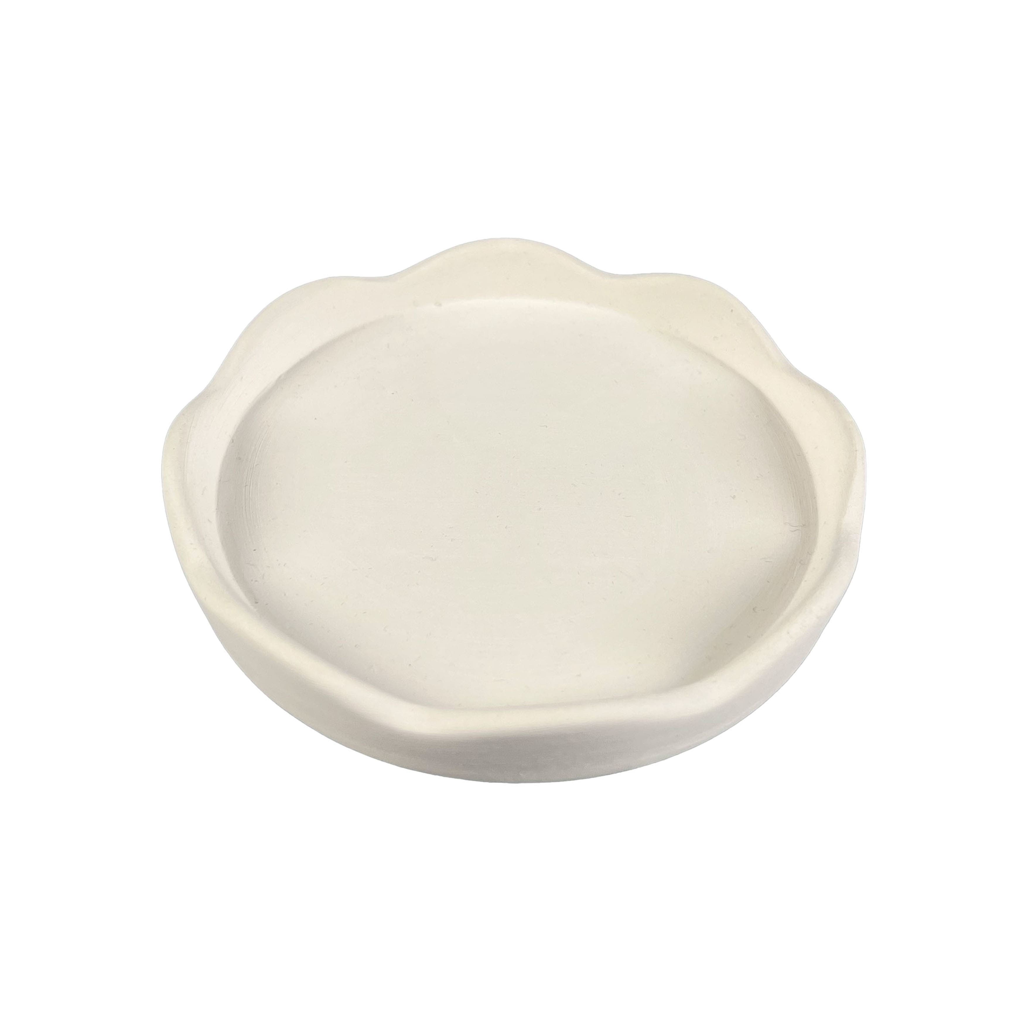 12 Pack: 5" Scalloped Ceramic Trinket Tray by Make Market®