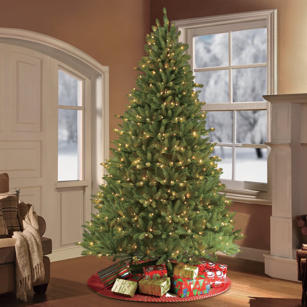 6.5ft. Pre-Lit Fraser Fir Artificial Christmas Tree, Clear Lights