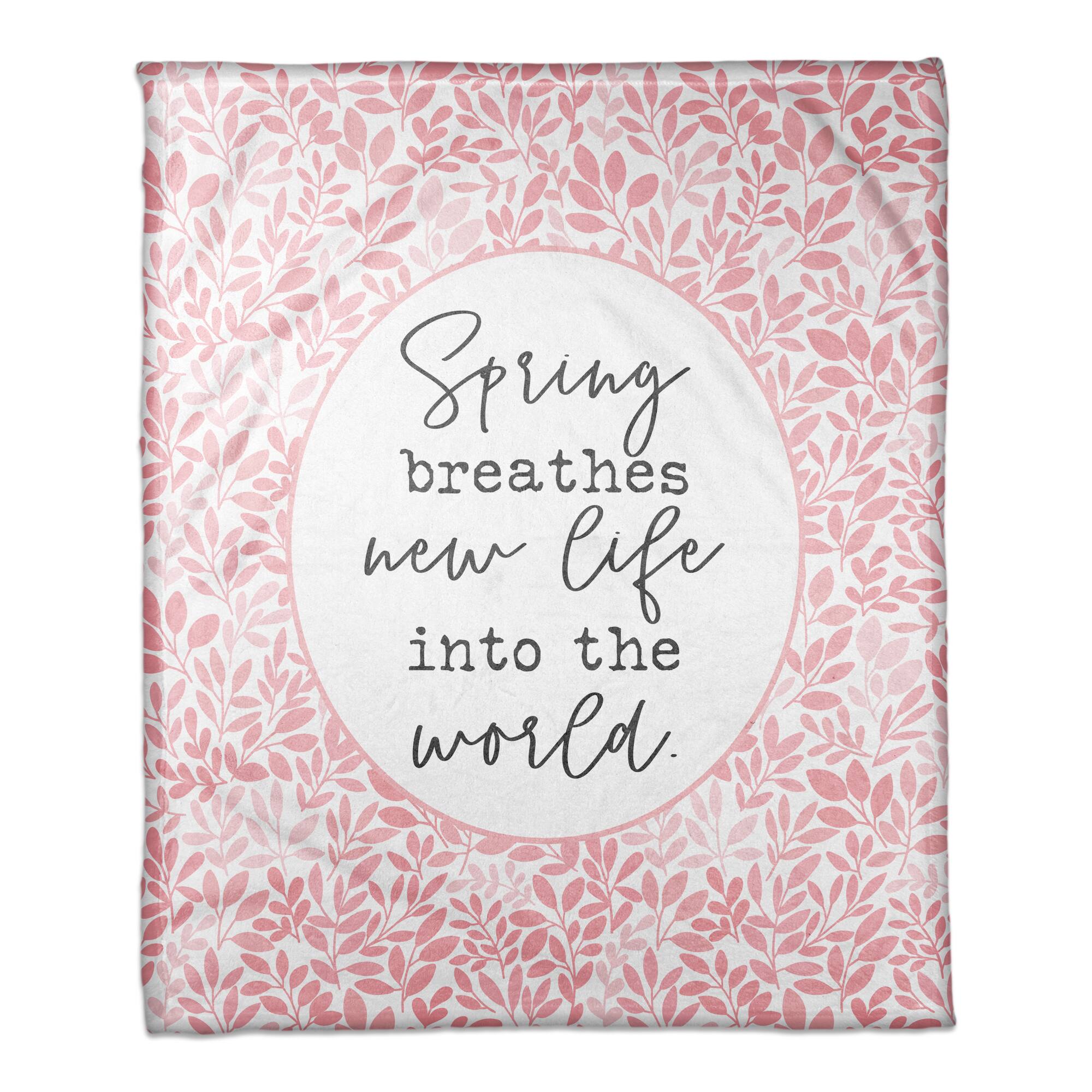 Spring Breathes New Life Throw Blanket