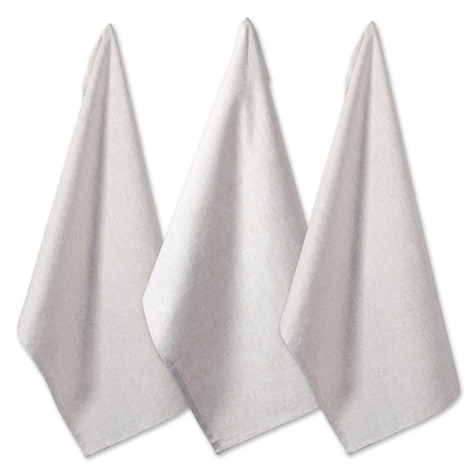 DII® Natural Solid Chambray Dishtowels, 3ct.