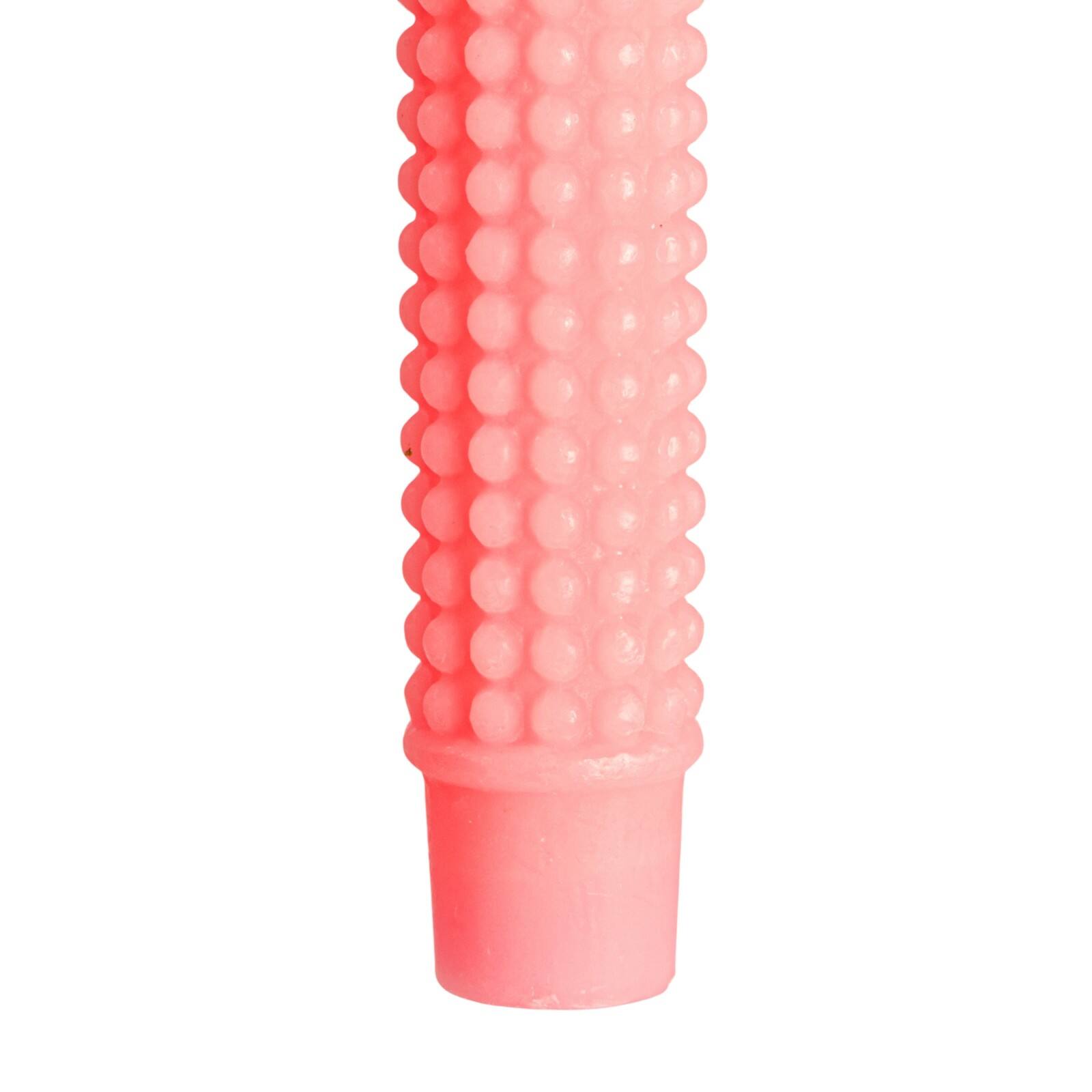 Hello Honey® 10" Pink Unscented Hobnail Taper Candles, 2ct.