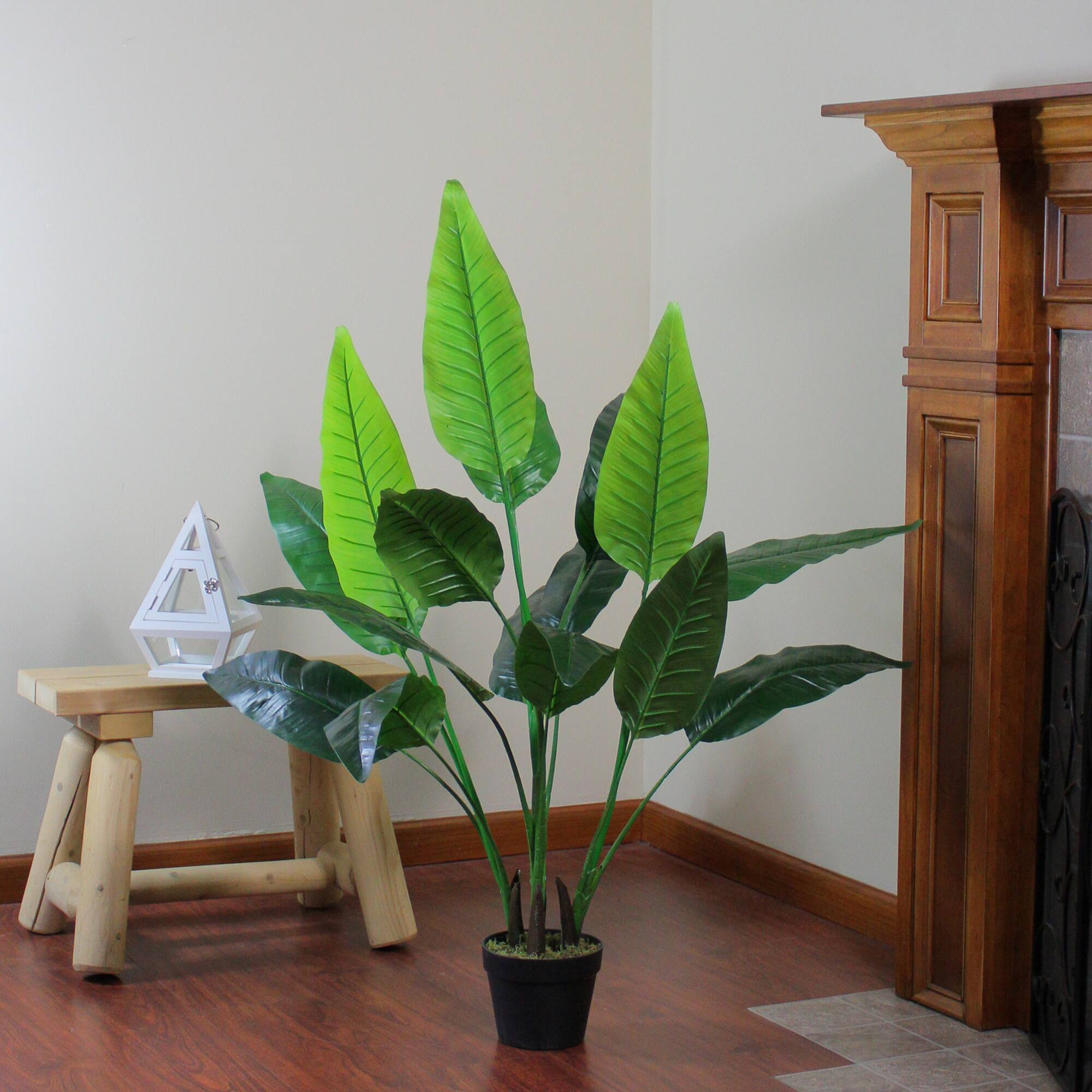 4ft. Potted Artificial Green Traveller's Tree