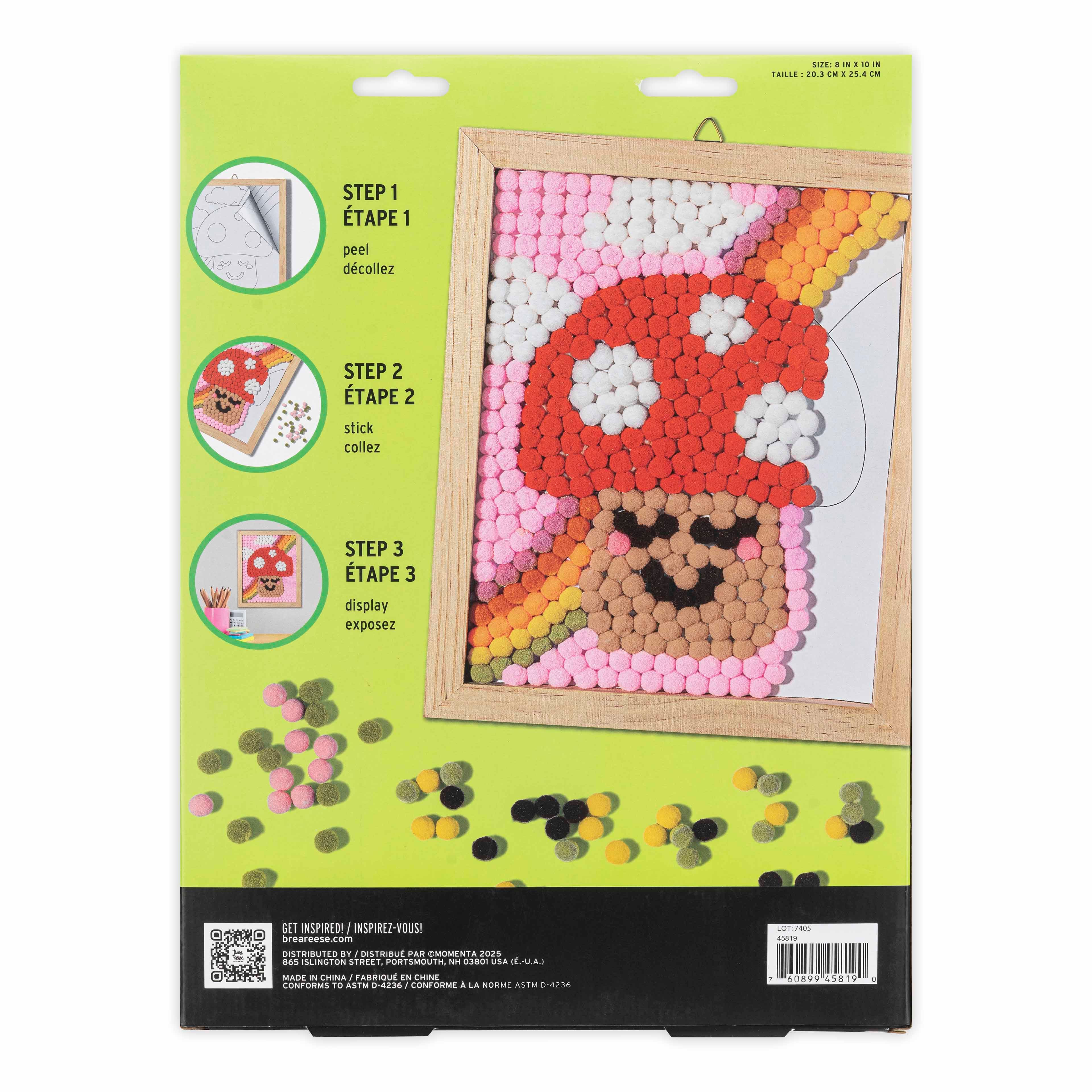 VIVID by Brea Reese&#xAE; Mushroom Pom Art Kit