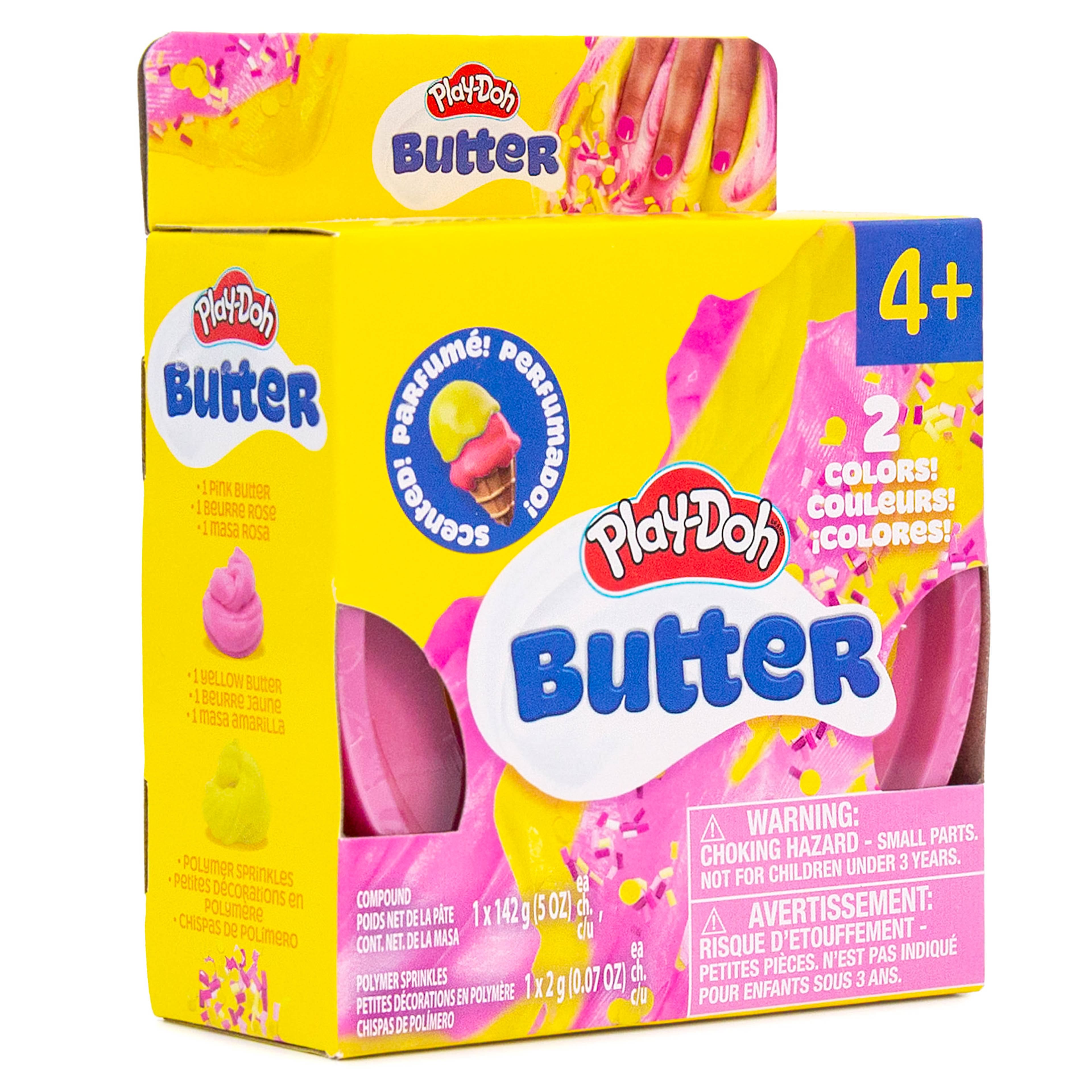 Play-Doh Pink & Yellow Sherbert Scented Butter Compound