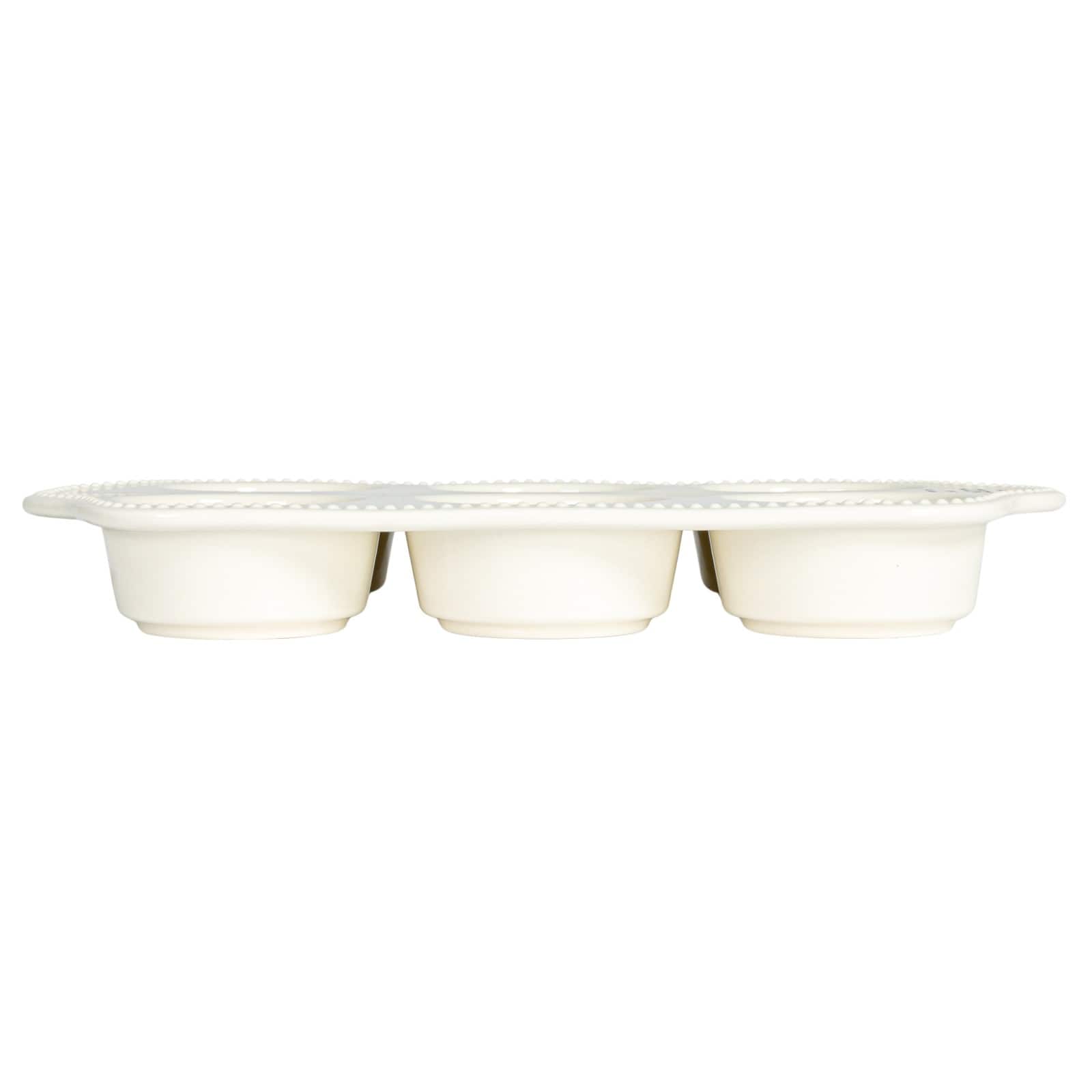Hello Honey&#xAE; 12&#x22; White Happiness is Cupcakes Stoneware  Pan