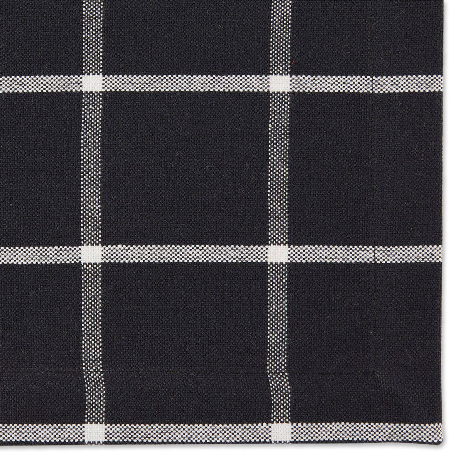 DII&#xAE; Black Check Placemats, 6ct.