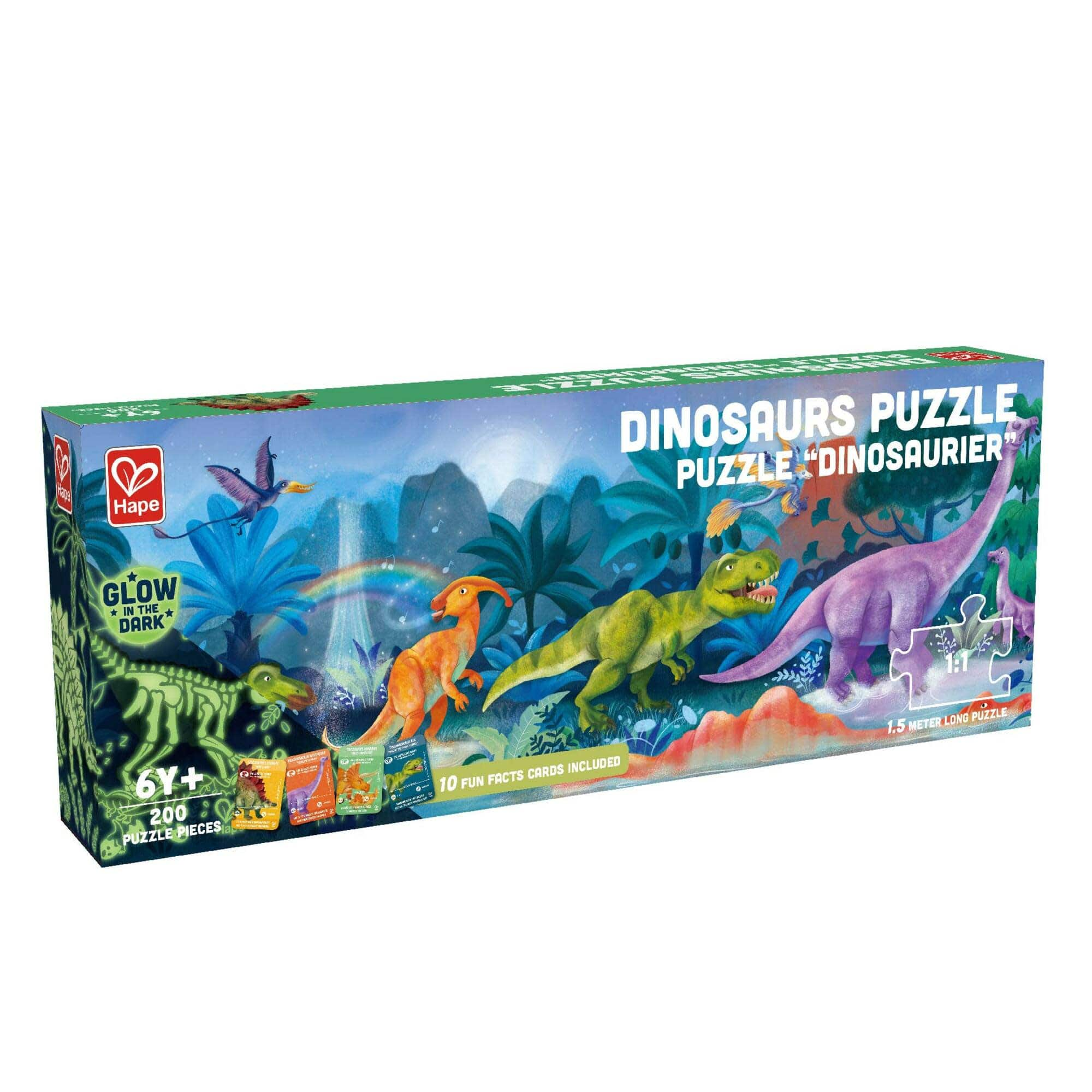 Hape Giant Dinosaurs Glow-In-The Dark Puzzle