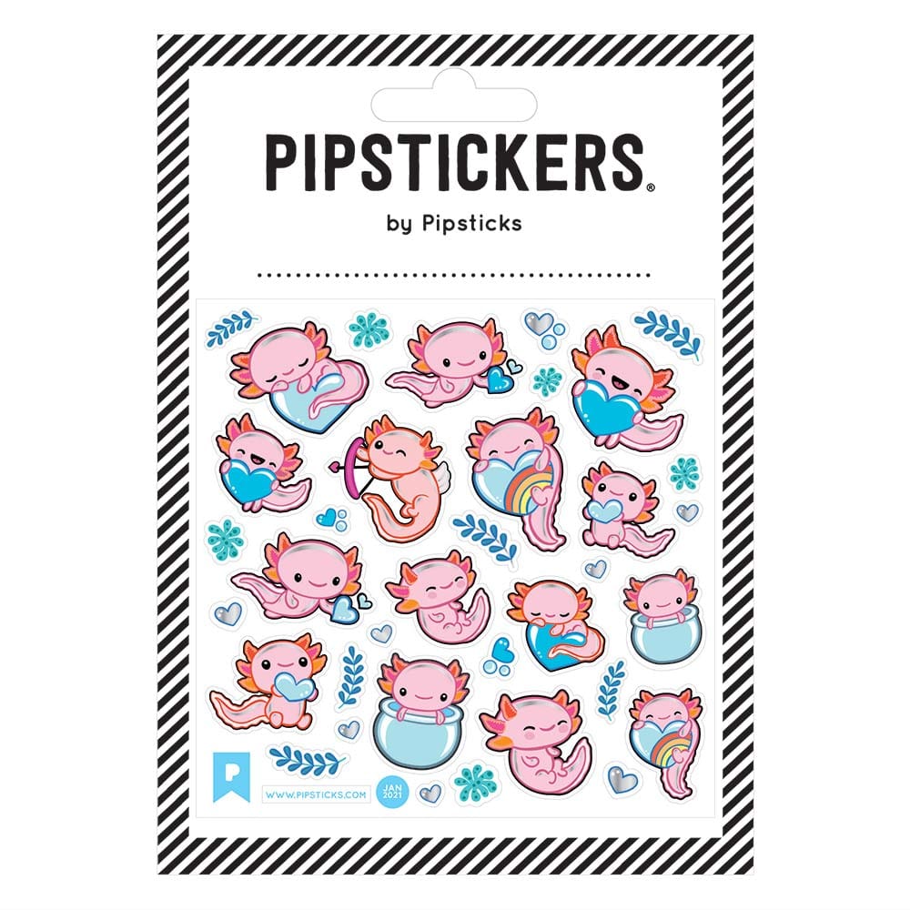 Pipstickers&#xAE; Axolotl Fun Stickers