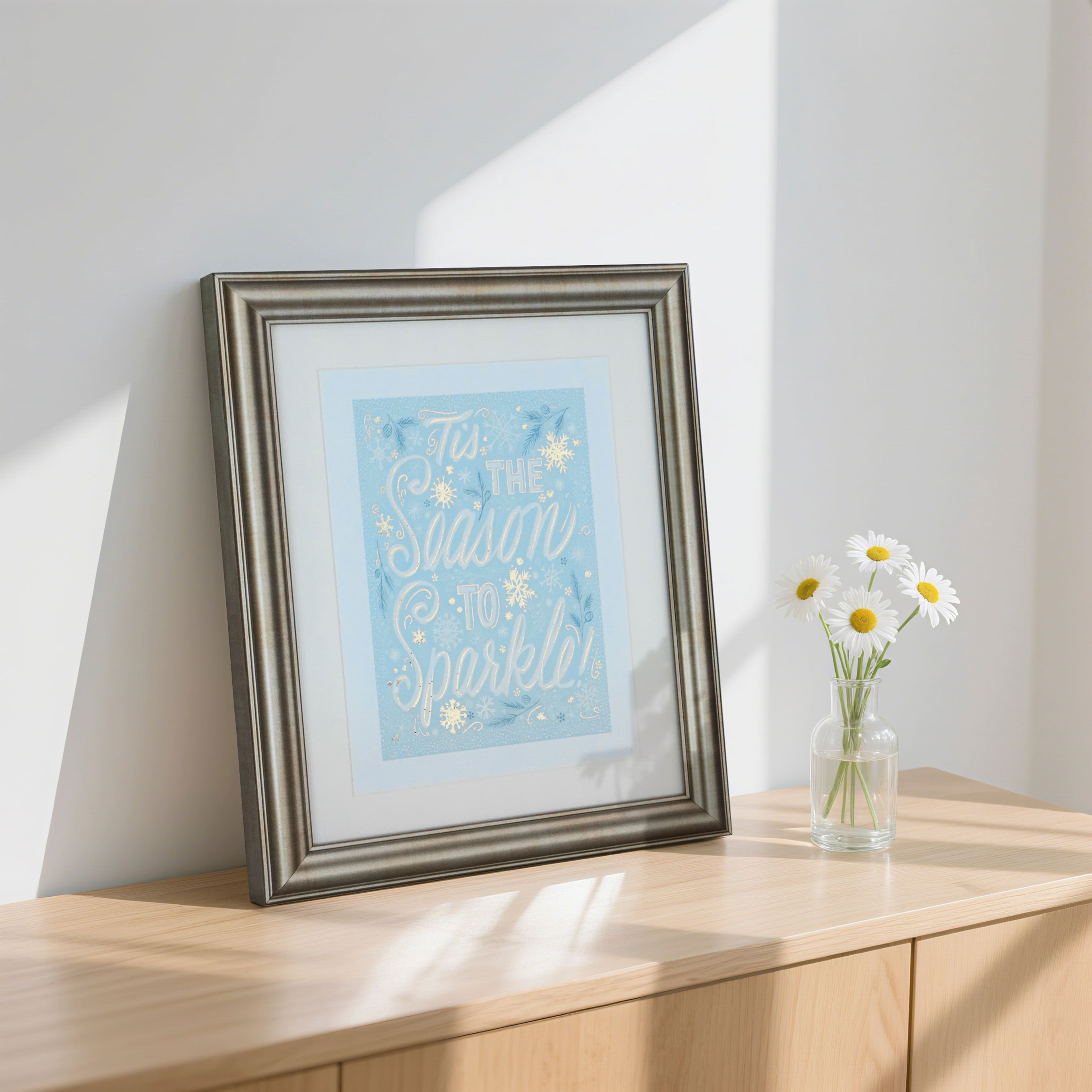 8" x 10" Season to Sparkle Framed Wall Décor by Ashland®