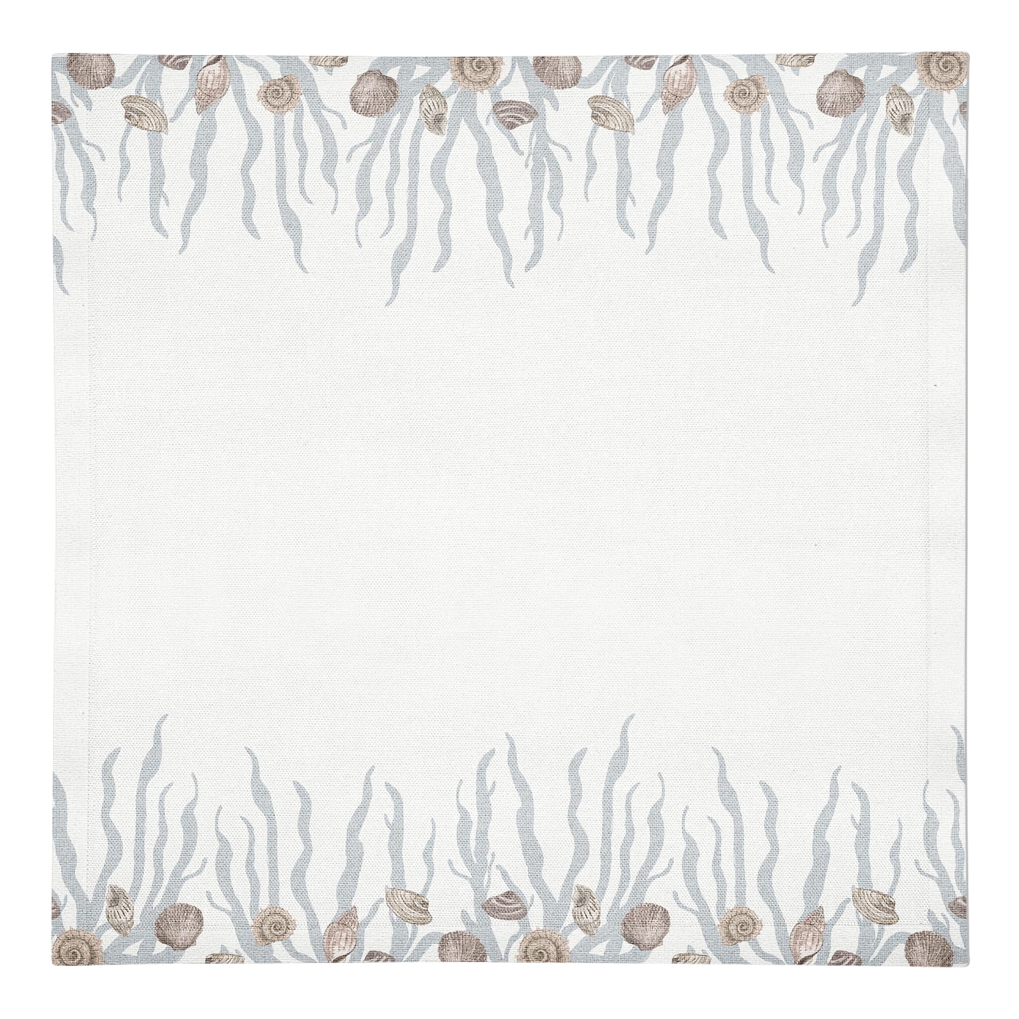 Shell & Coral Border Cotton Twill Napkin