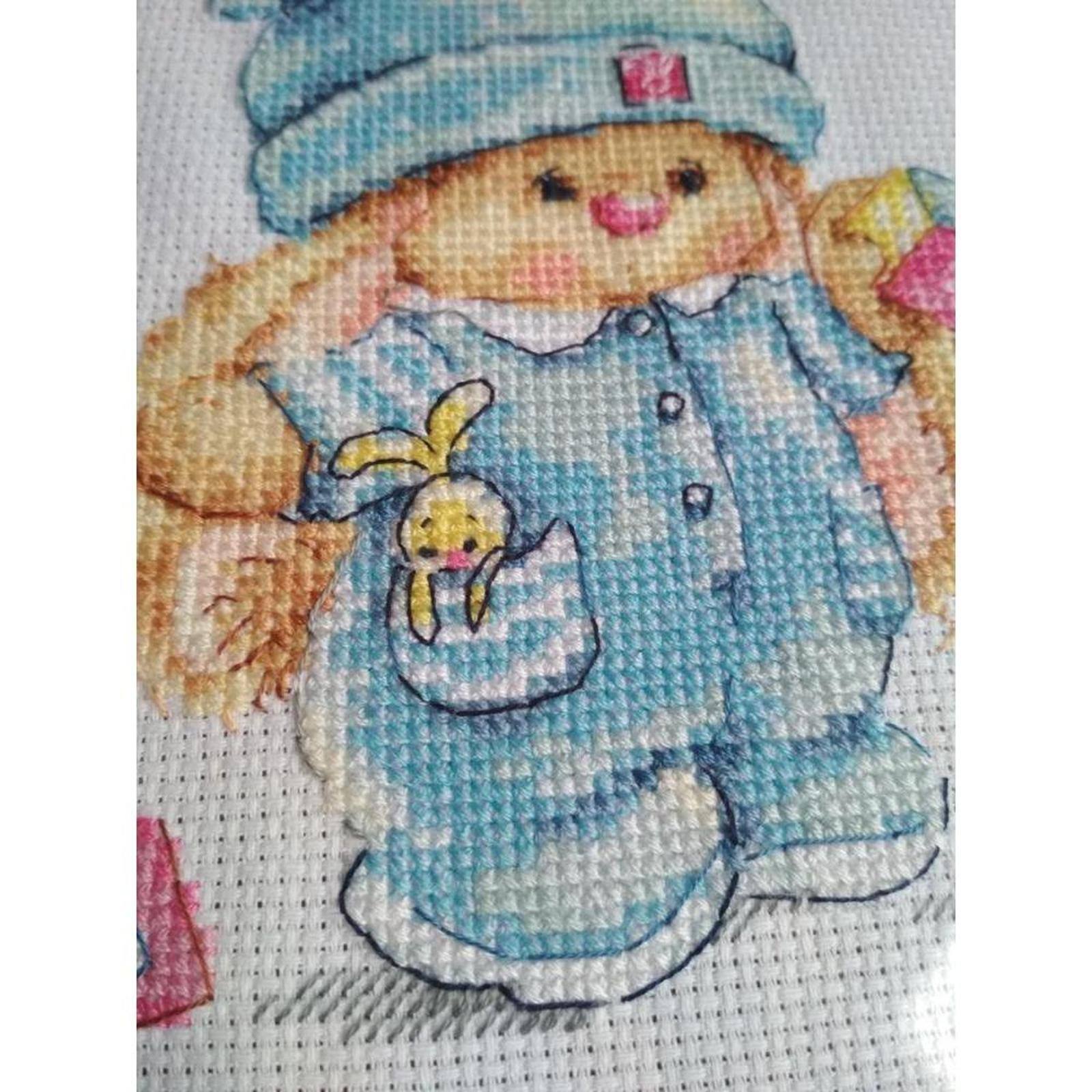 Alisa Rabbit Mi Baby Boy Cross Stitch Kit