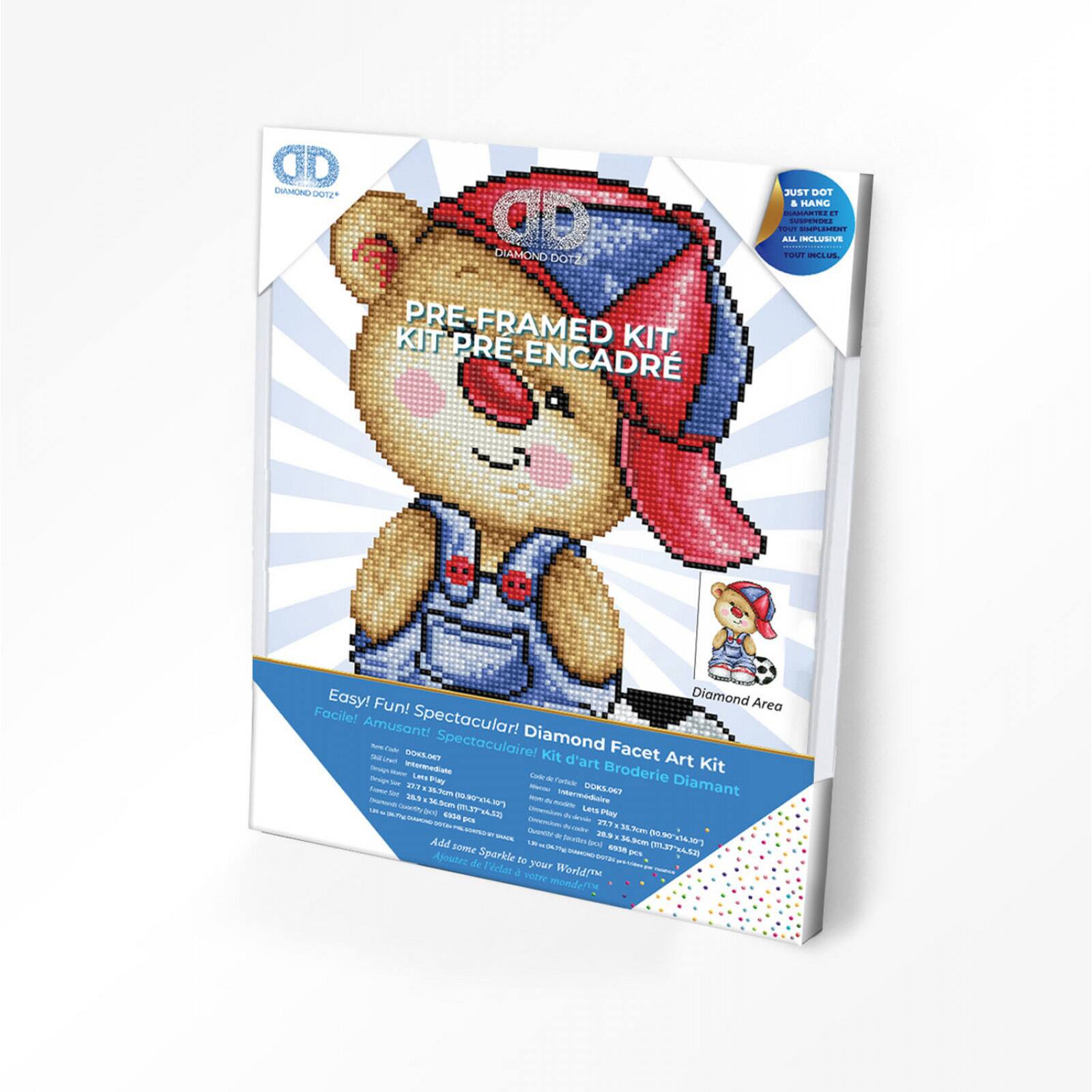 Diamond Dotz® Intermediate Let's Play with Frame Diamond Painting Kit