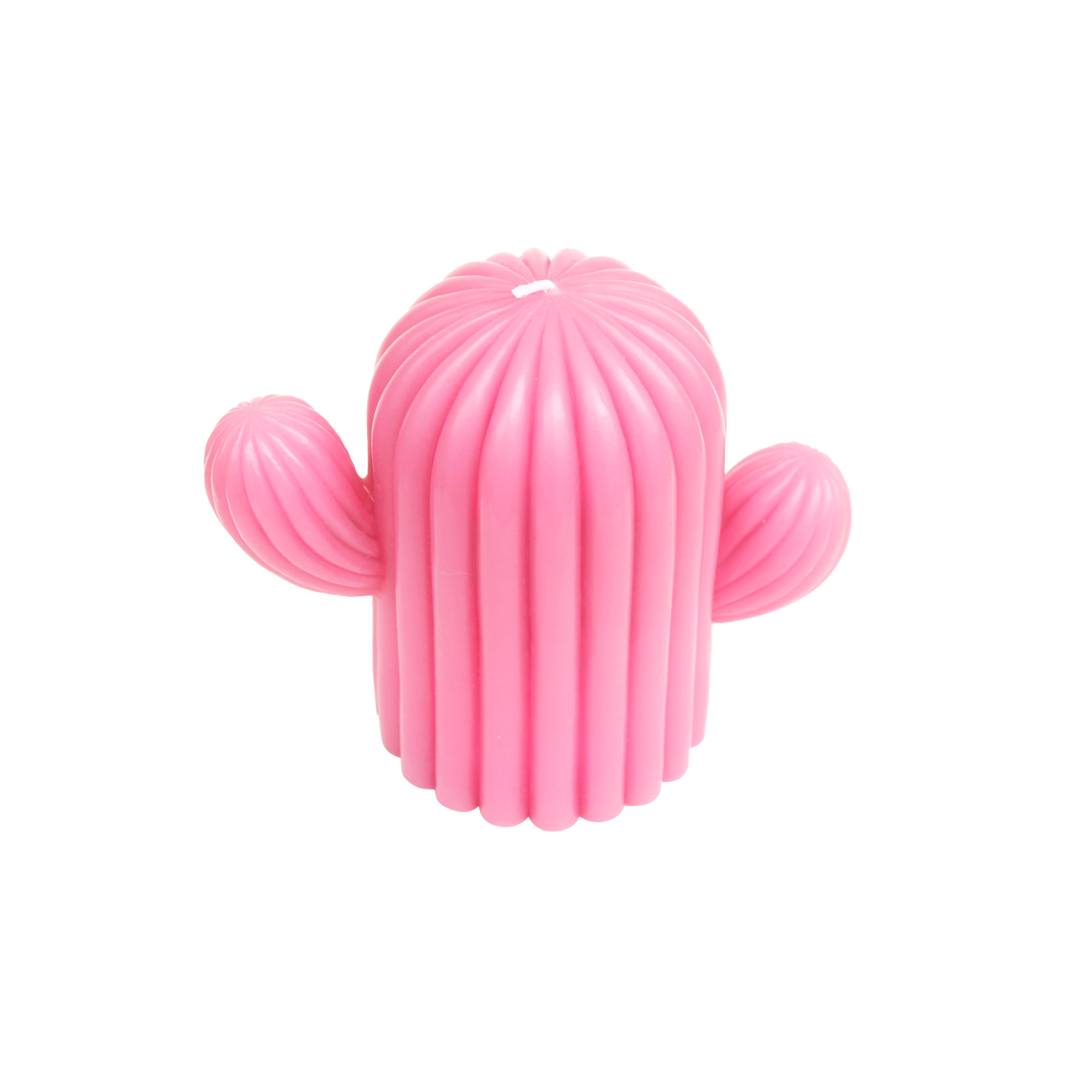 5&#x22; Pink Cactus Unscented Candle by Ashland&#xAE;
