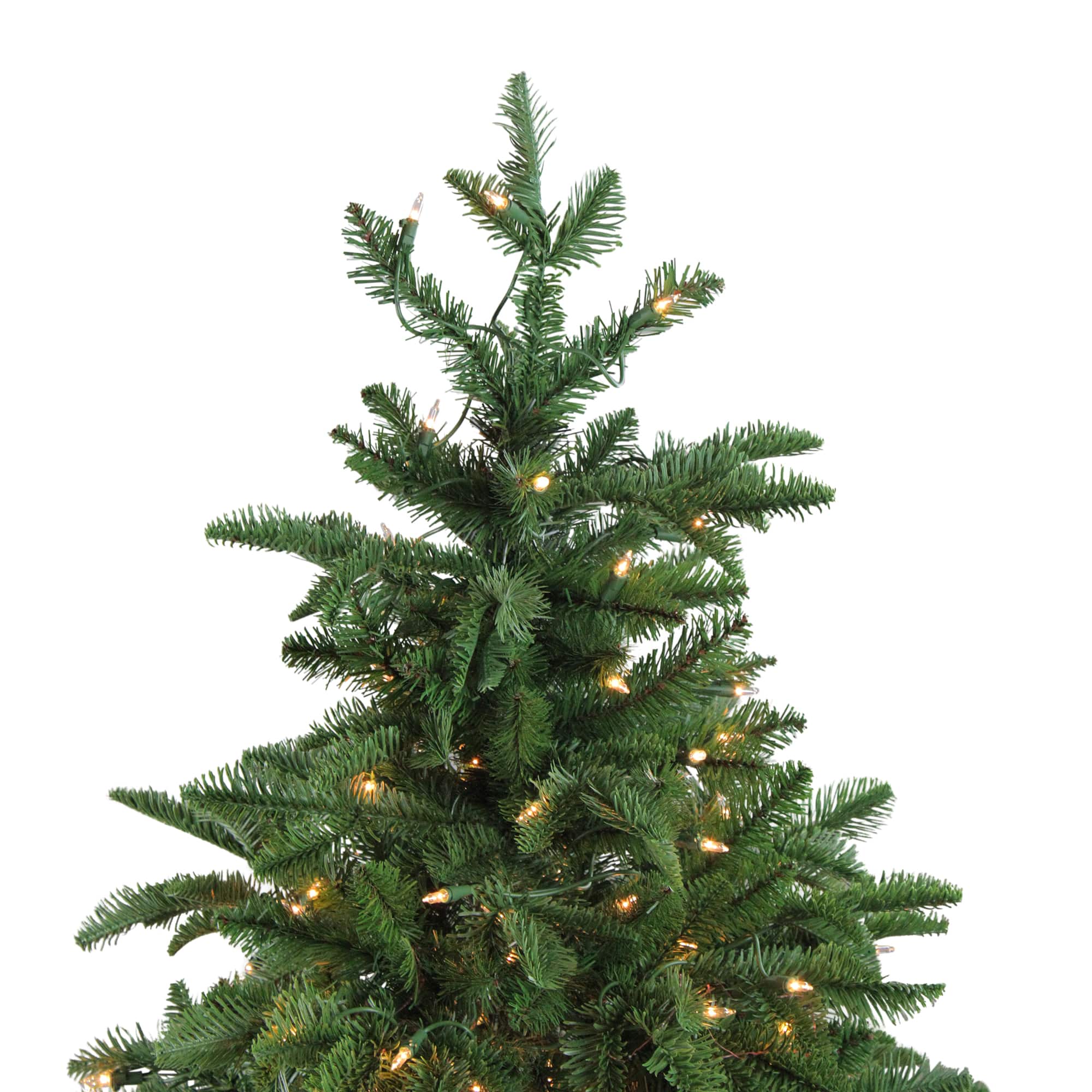 4.5ft. Pre-Lit Sierra Norway Spruce Artificial Christmas Tree in Planter, Clear Lights