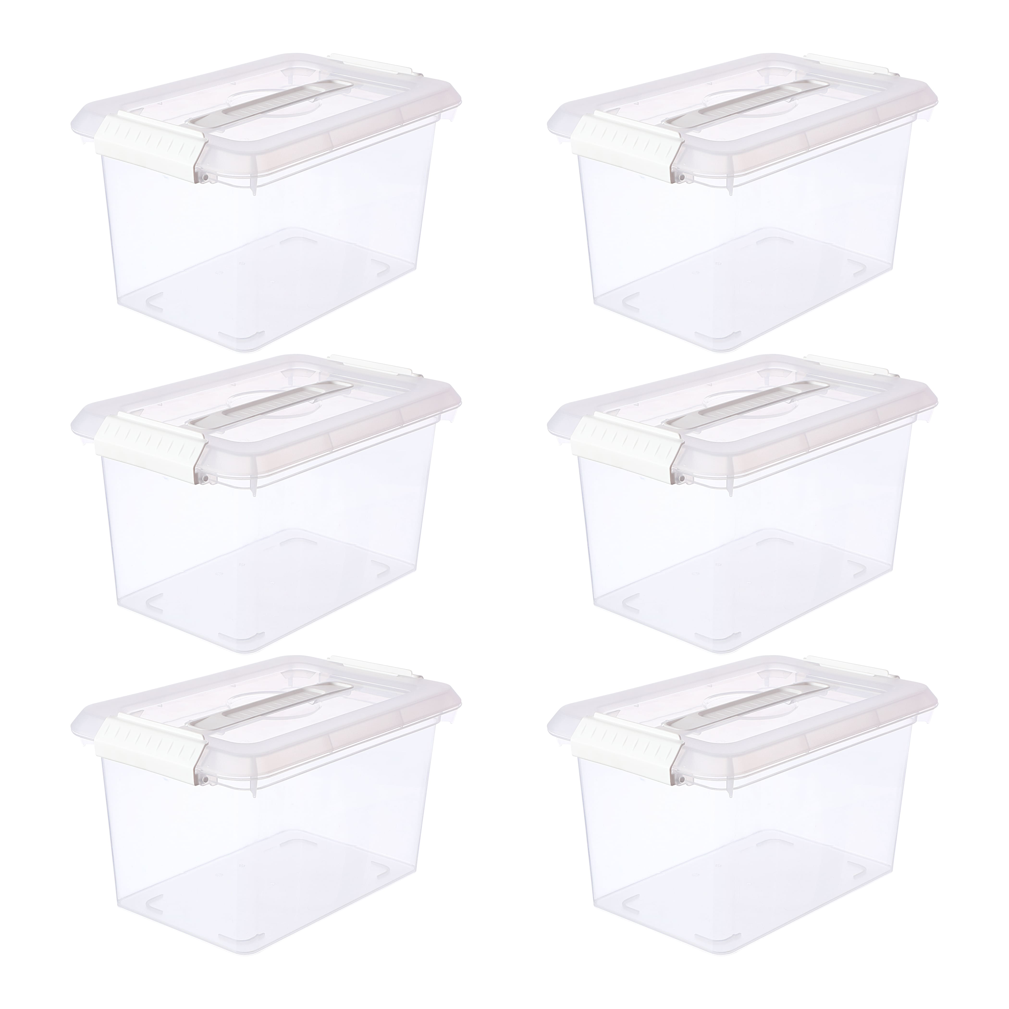6 Pack: 6.2qt. Storage Bin with Lid by Simply Tidy&#x2122;
