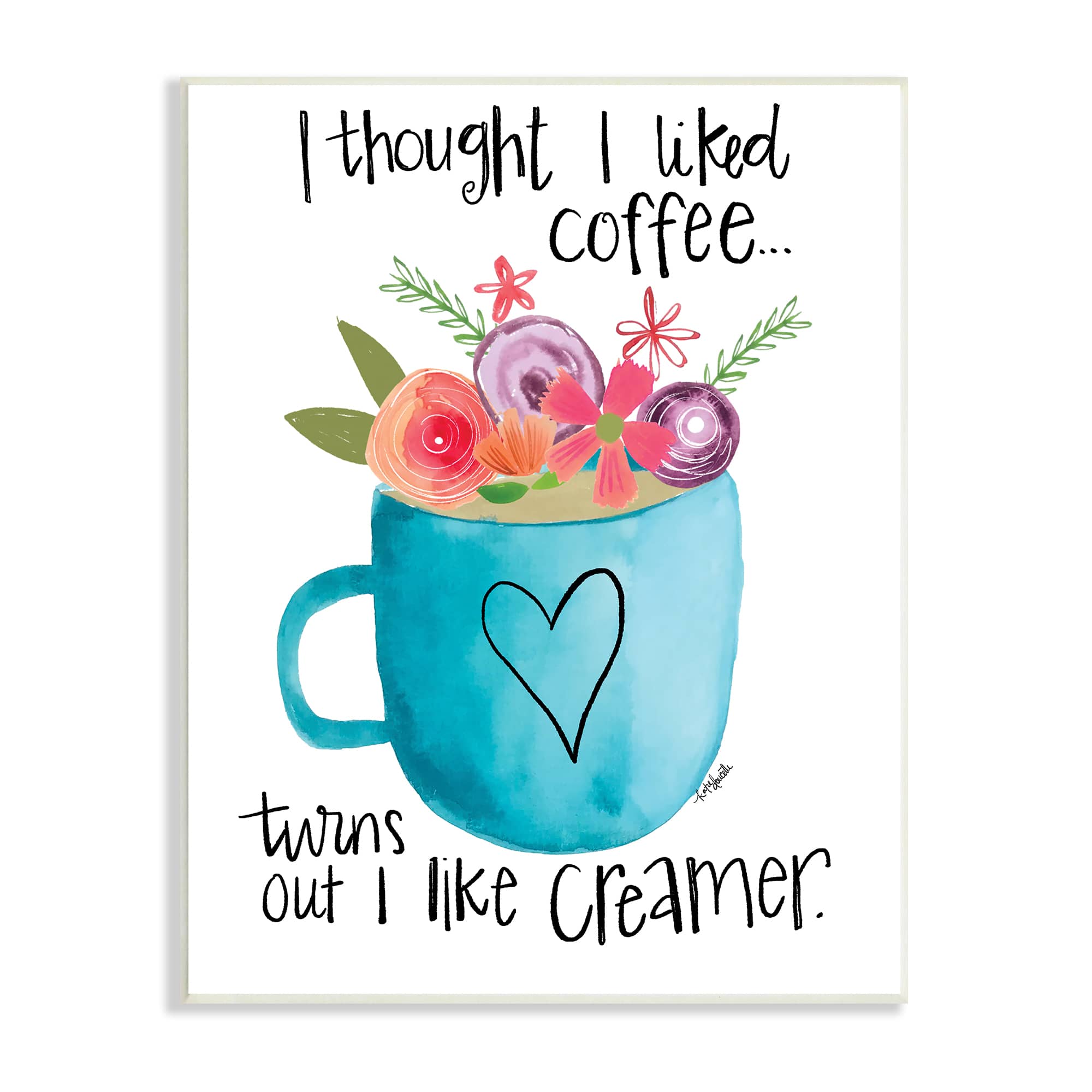 Stupell Industries Thought I Liked Coffee Wall Plaque