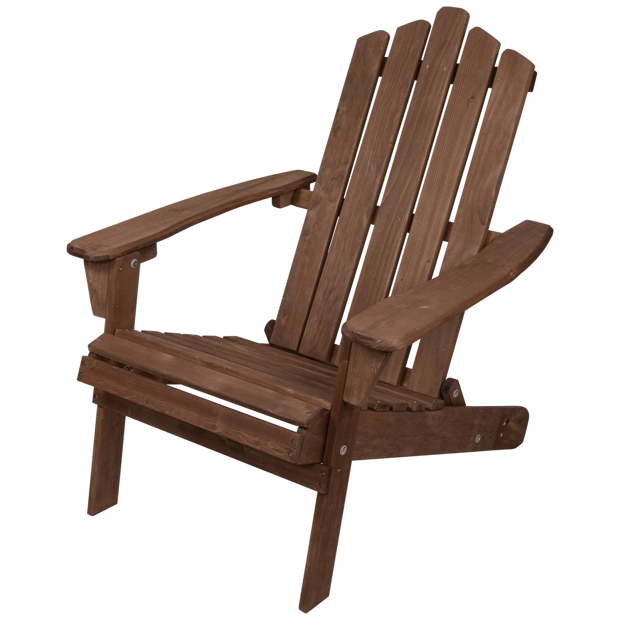 36&#x22; Classic Folding Wooden Adirondack Chair
