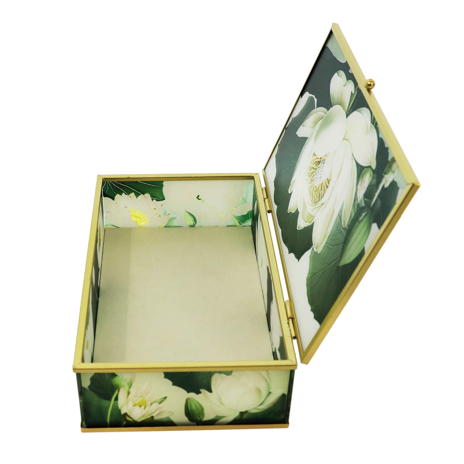 8&#x22; Lily Flower Decorative Glass Box by Ashland&#xAE;