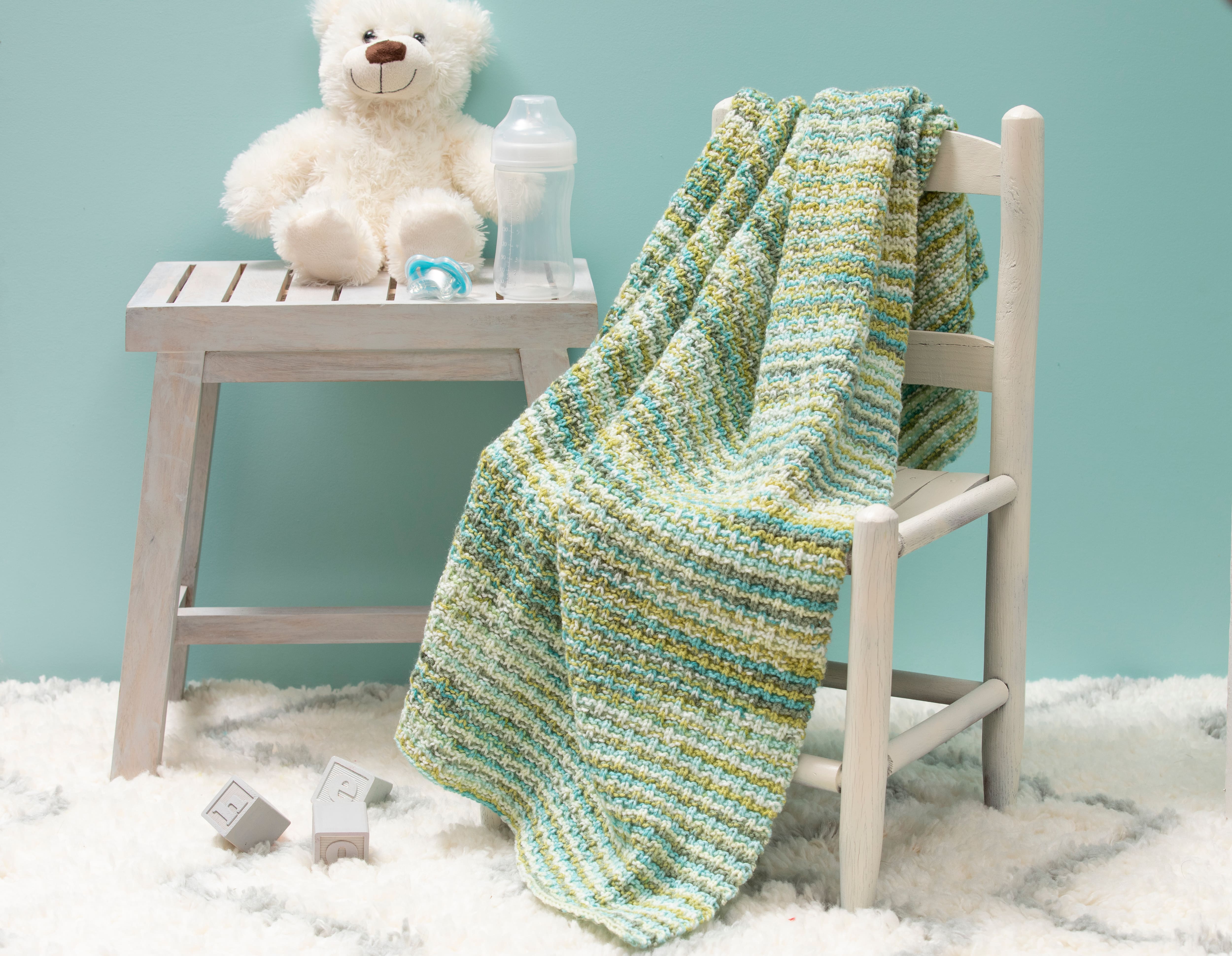 Bernat® Baby Blanket™ Shadow Cable Knit Blanket, Projects