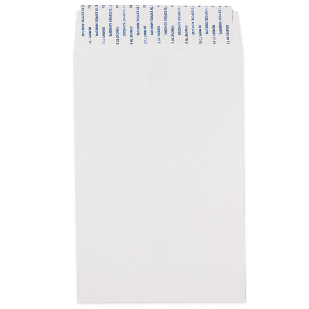 JAM Paper 6" x 9" White Open End Catalog Peel & Seal Closure Envelopes