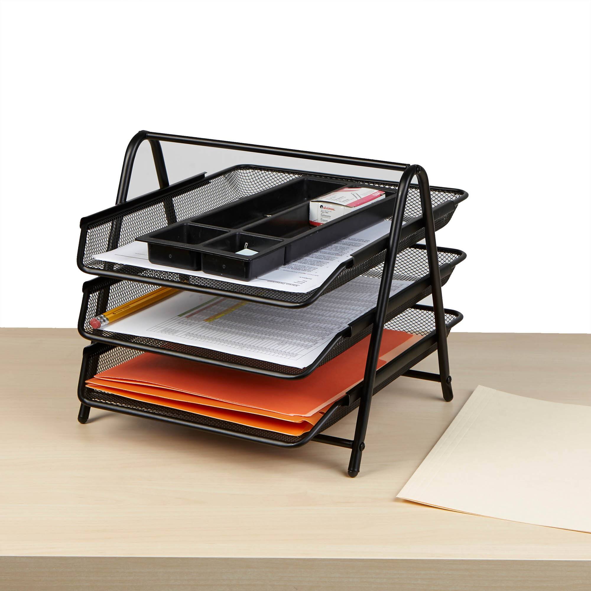 Mind Reader Desk Organizer with 4 Sliding Trays