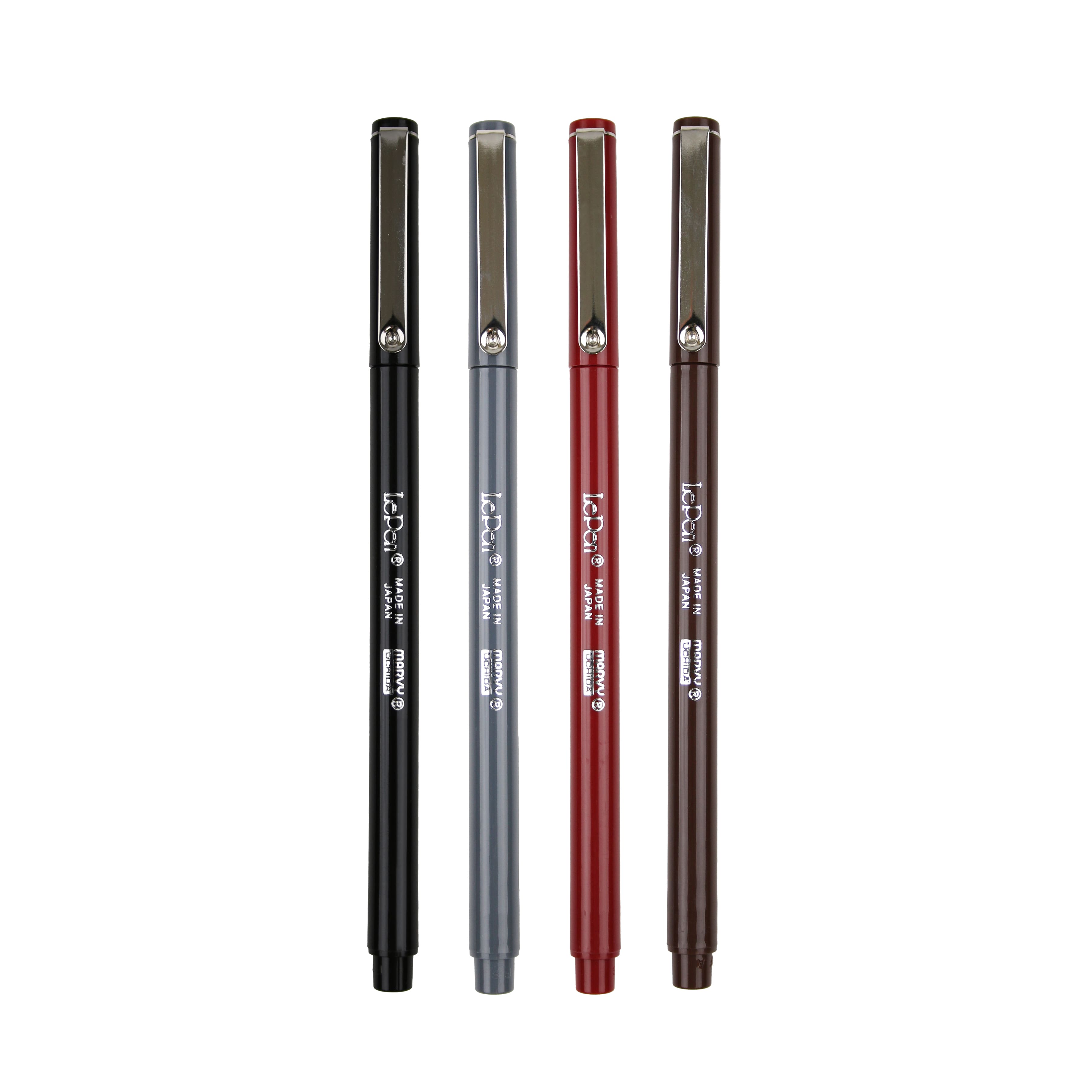 Marvy&#xAE; Uchida LePen&#xAE; Extra Fine 4 Dark Pen Set