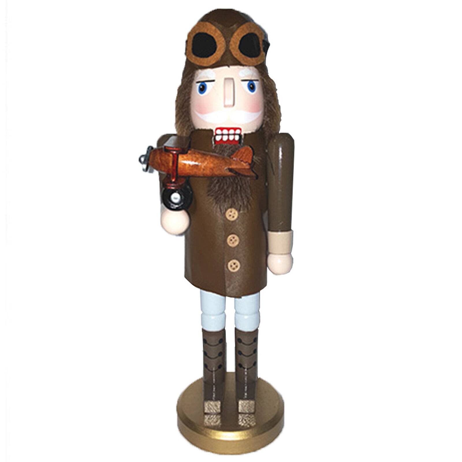 Santa&#x27;s Workshop 14&#x22; Aviator Nutcracker