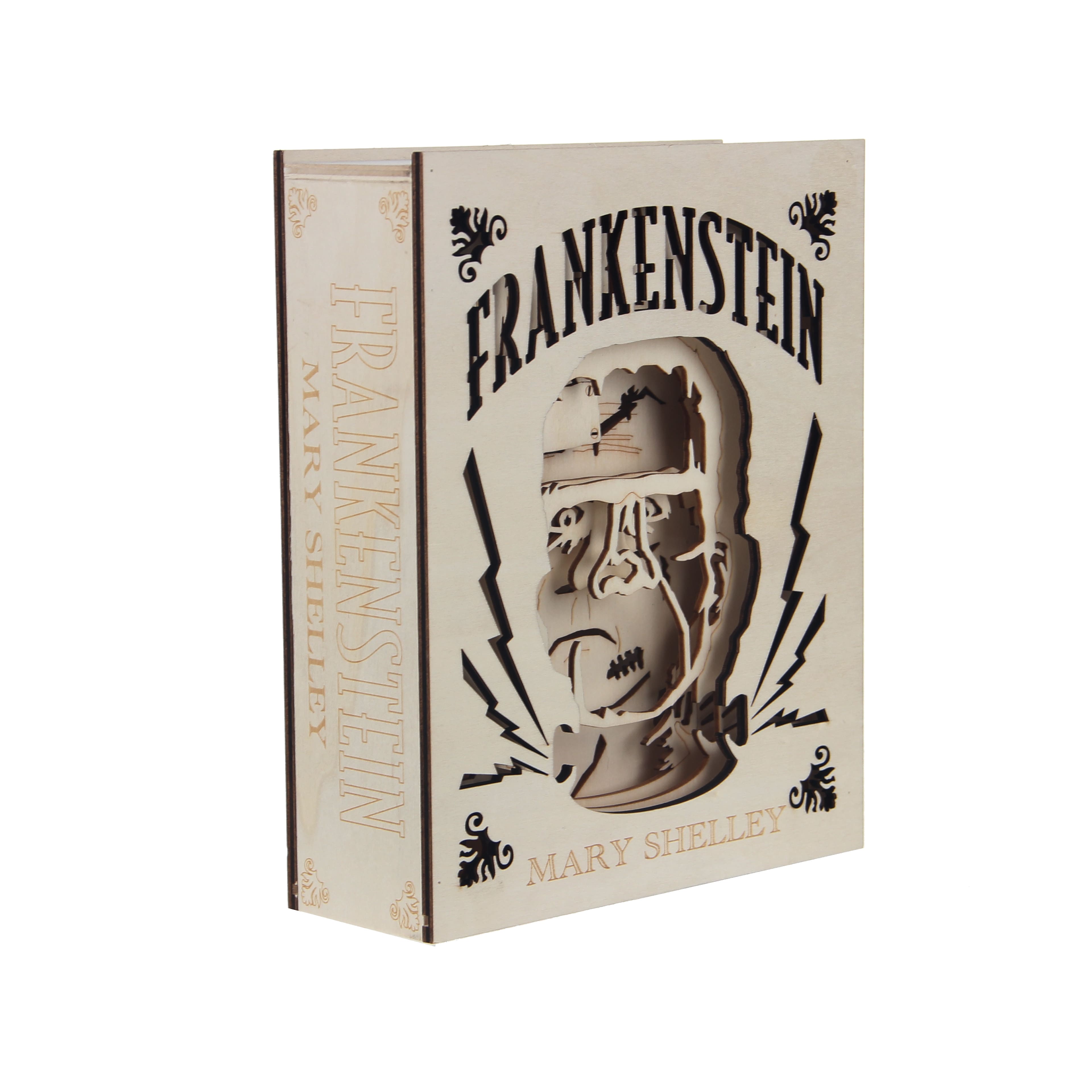 8.5&#x22; Frankenstein Book DIY LED Plywood D&#xE9;cor by Make Market&#xAE;