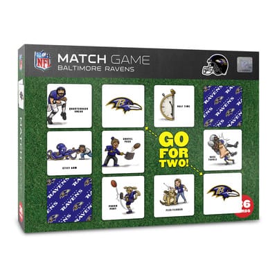 NFL Memory Match Game By Youthefan in Baltimore Ravens | 2.5" x 2.5" | Michaels®
