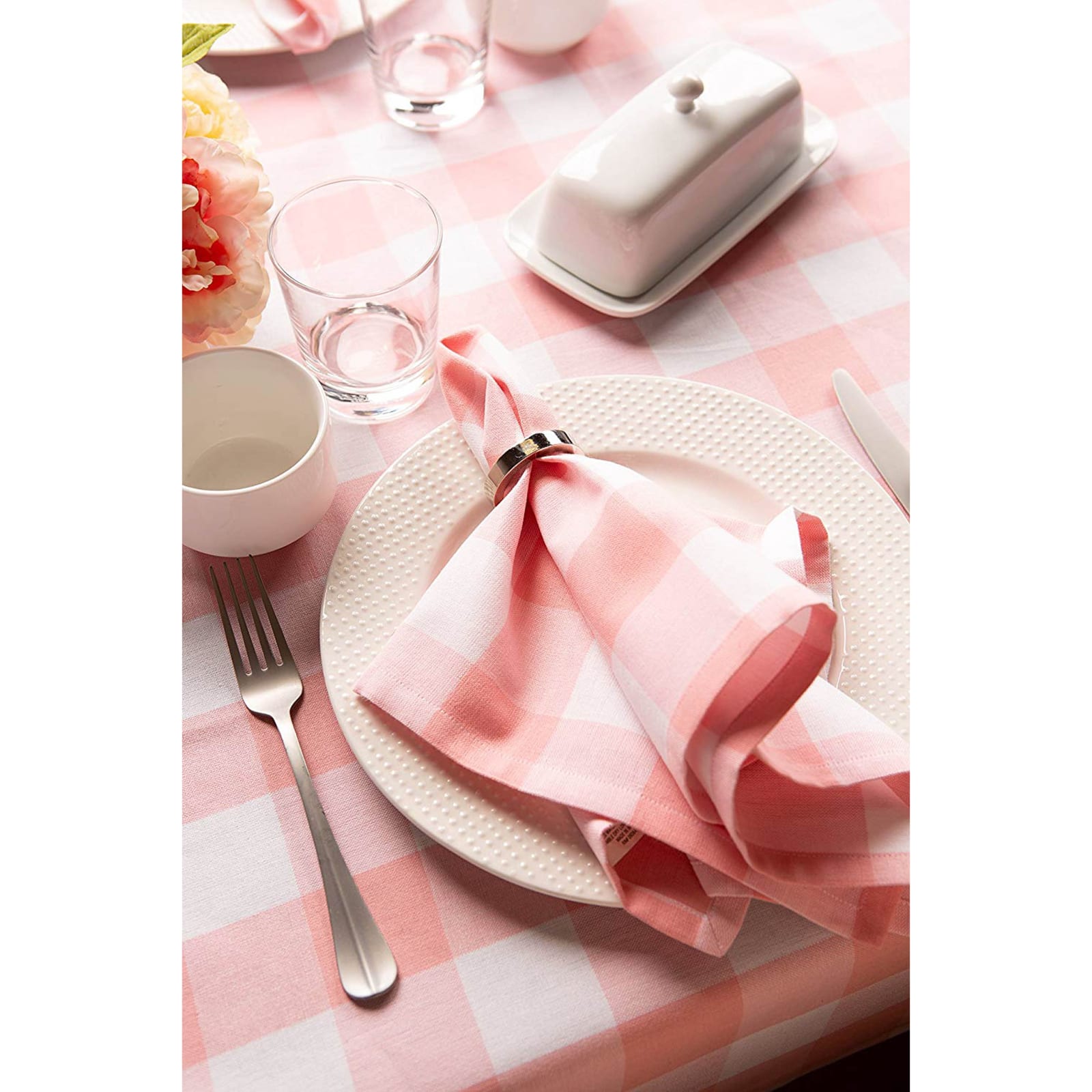 DII&#xAE; 84&#x22; Buffalo Check Tablecloth