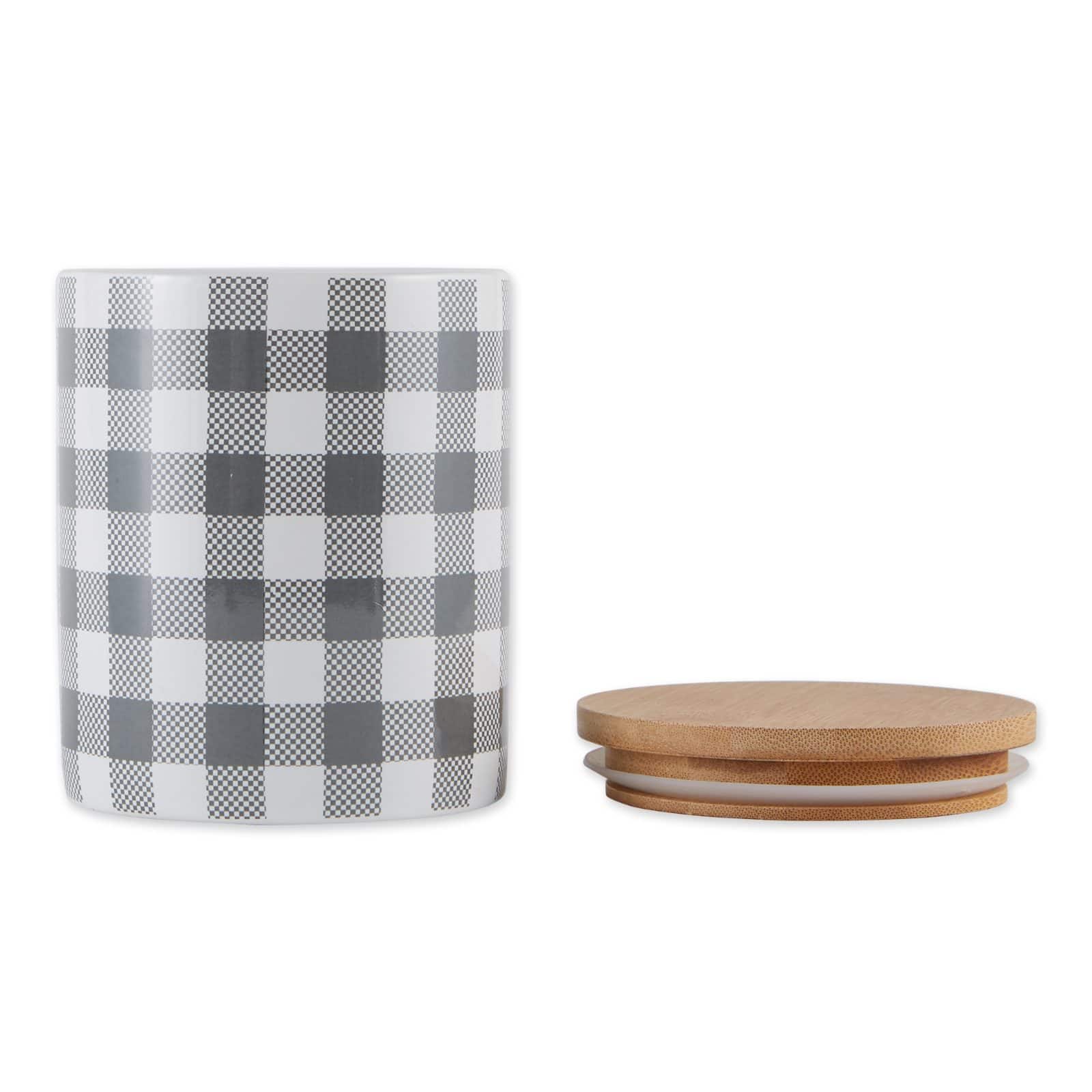 DII&#xAE; Buffalo Check Ceramic Canister Set