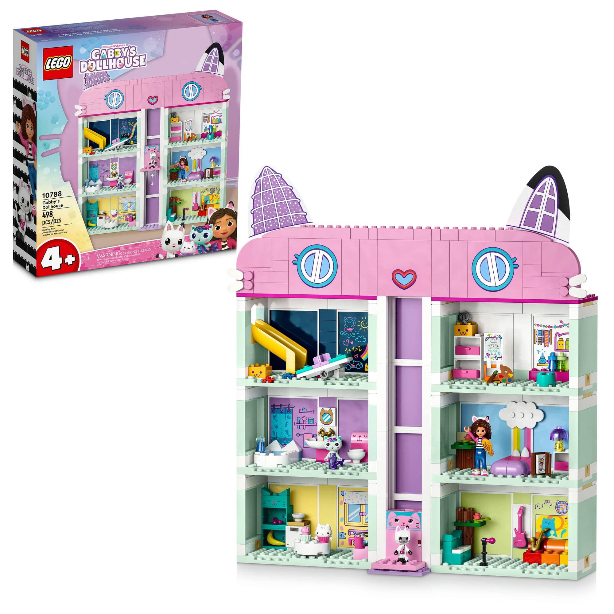 LEGO&#xAE; Gabby&#x2019;s Dollhouse 10788 Building Toy Set (498 Pieces)
