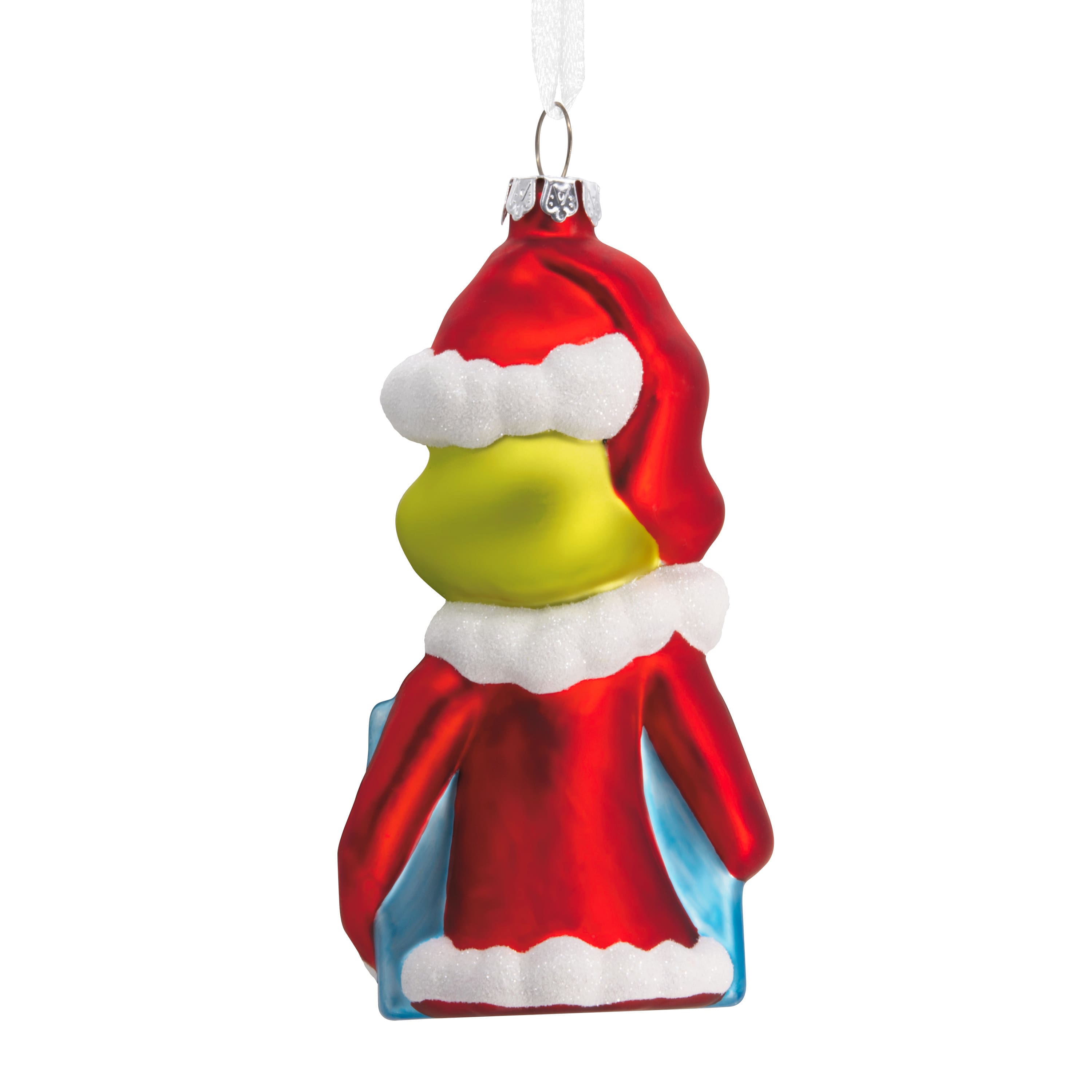 Hallmark Dr. Seuss's How the Grinch Stole Christmas™ 4.5" Grinch with Present Blown Glass Ornament