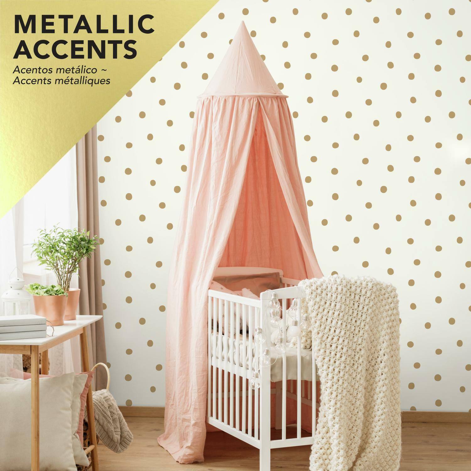 RoomMates Dots Peel &#x26; Stick Wallpaper