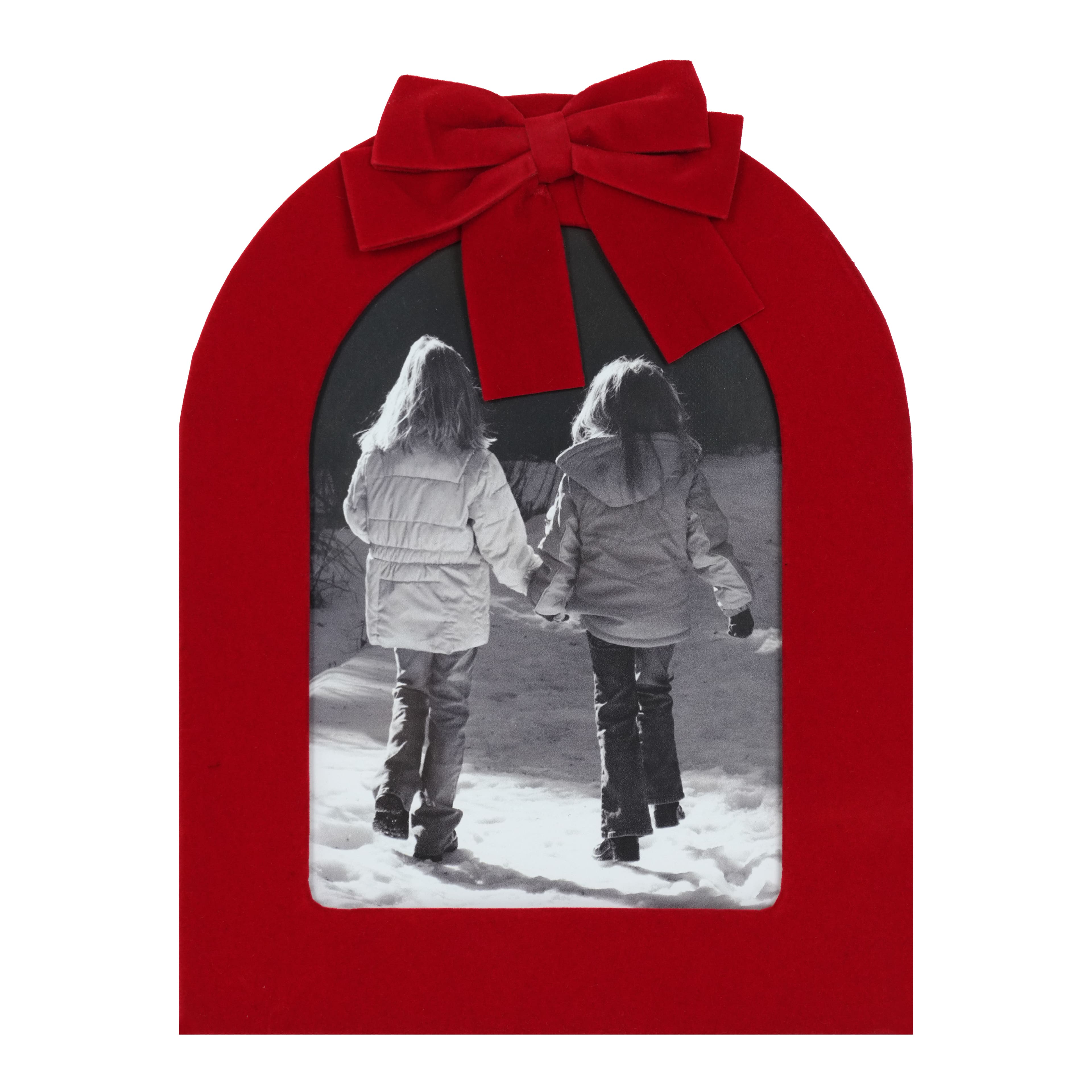 5&#x22; x 7&#x22; Velvet Arch with Bow Frame by Studio D&#xE9;cor&#xAE;