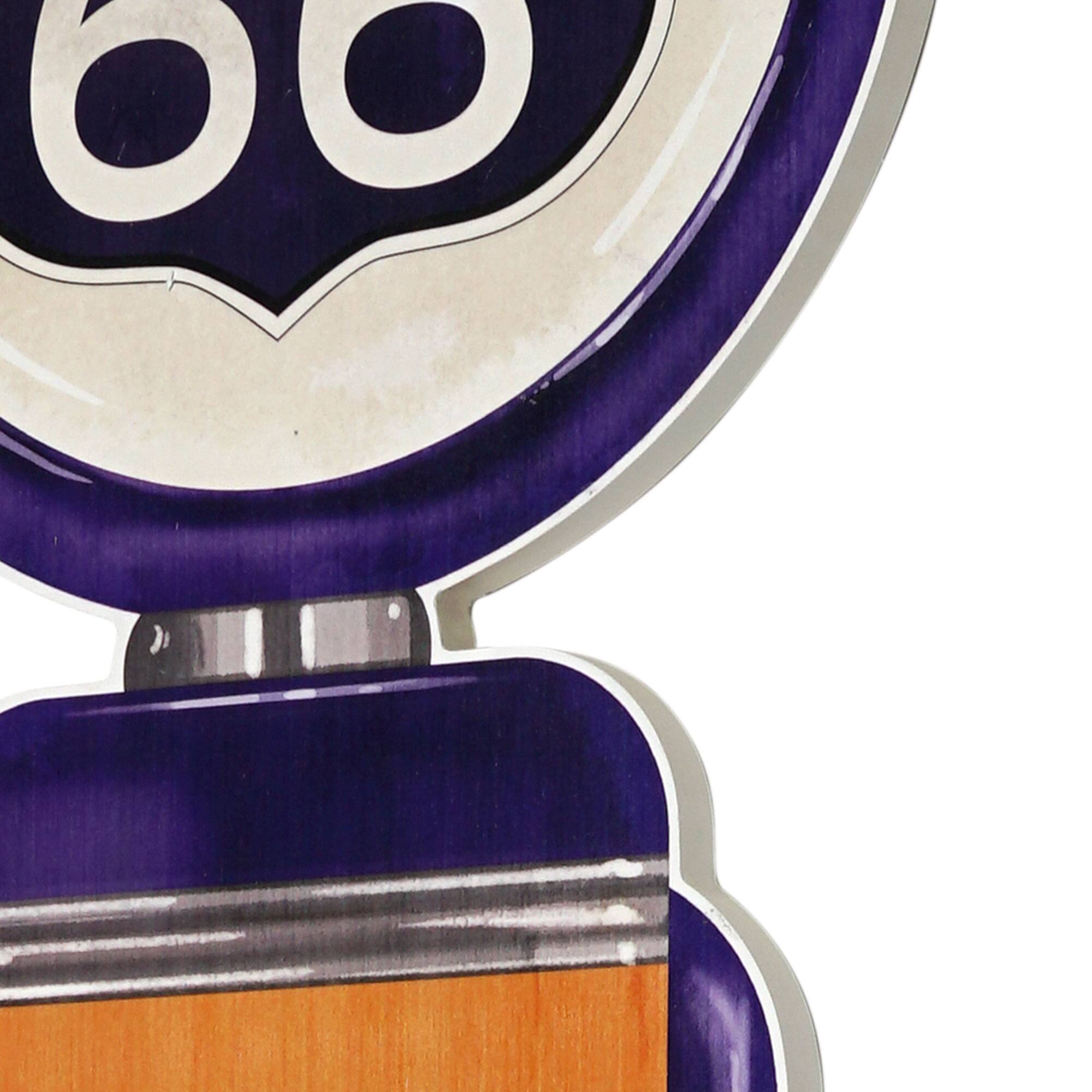 American Art D&#xE9;cor&#x2122; 60.5&#x22; Licensed Route 66 Gas Pump Plaque Wall D&#xE9;cor