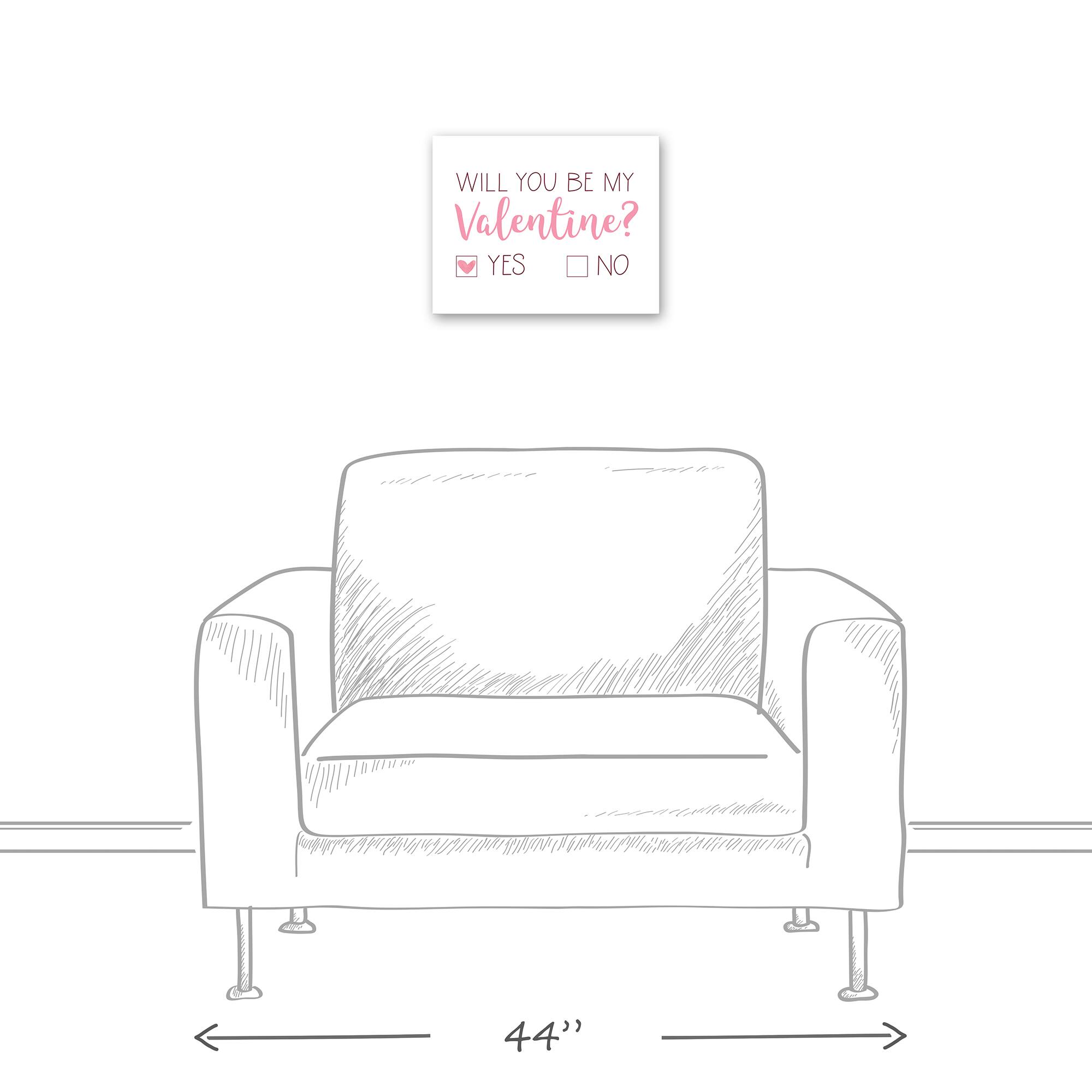 Be My Valentine Choice 11" x 14" Canvas Wall Art