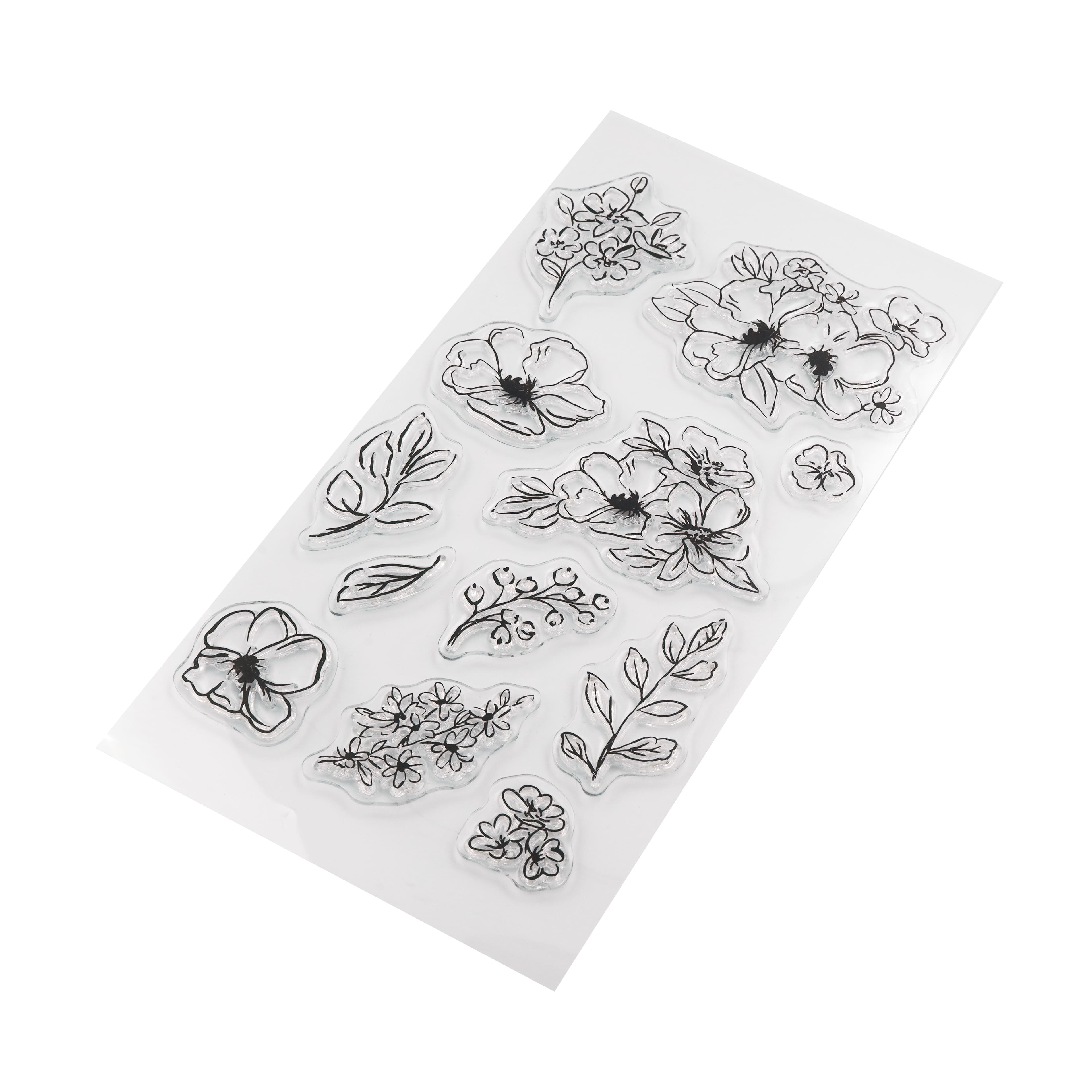 Poppy Flower Clear Stamp Set by Recollections&#x2122;
